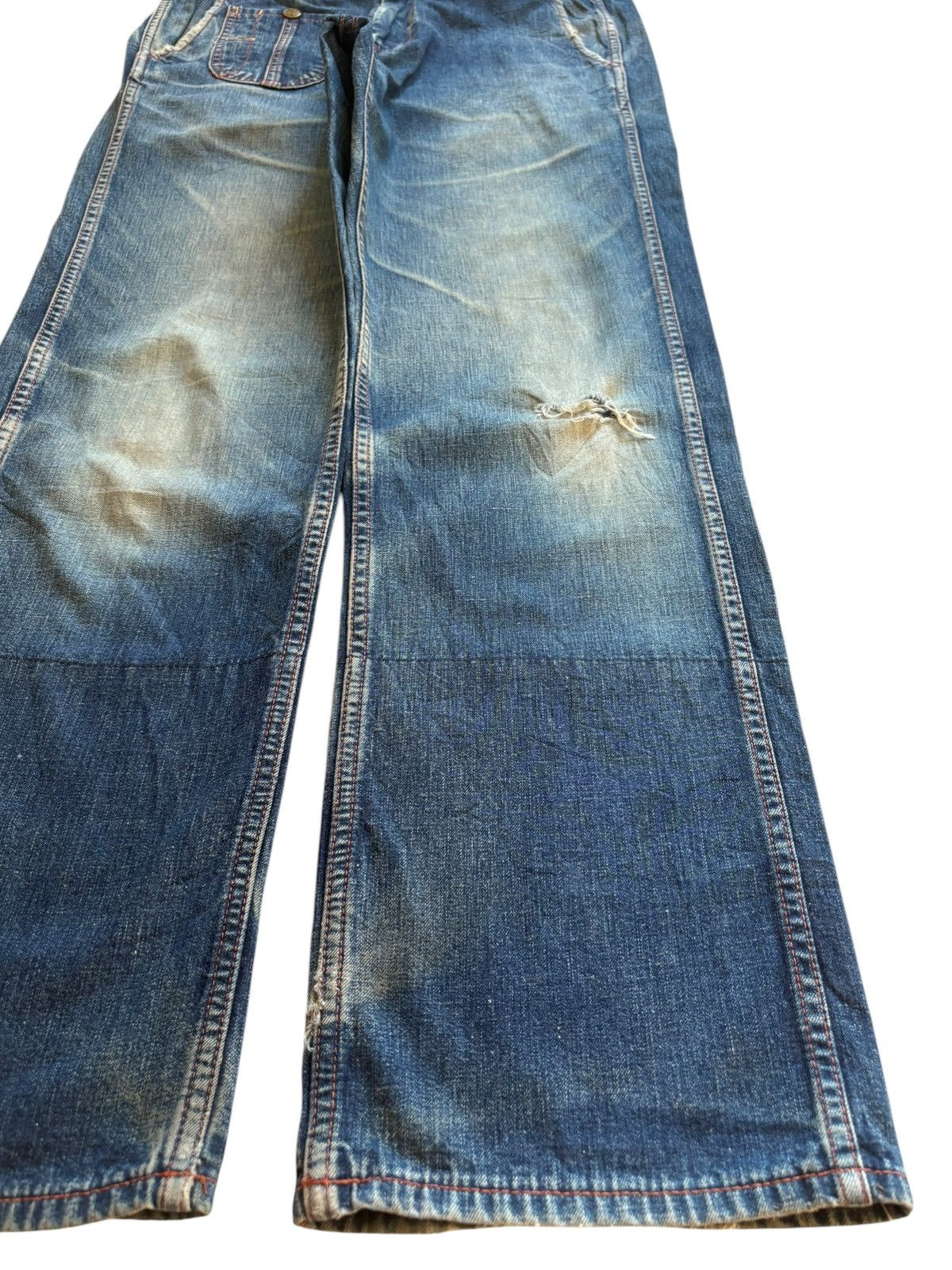 Japanese Brand Vintage Japanese Brand Mud Wash Bush Pant Baggy Jeans Size US 31 - 7 Thumbnail
