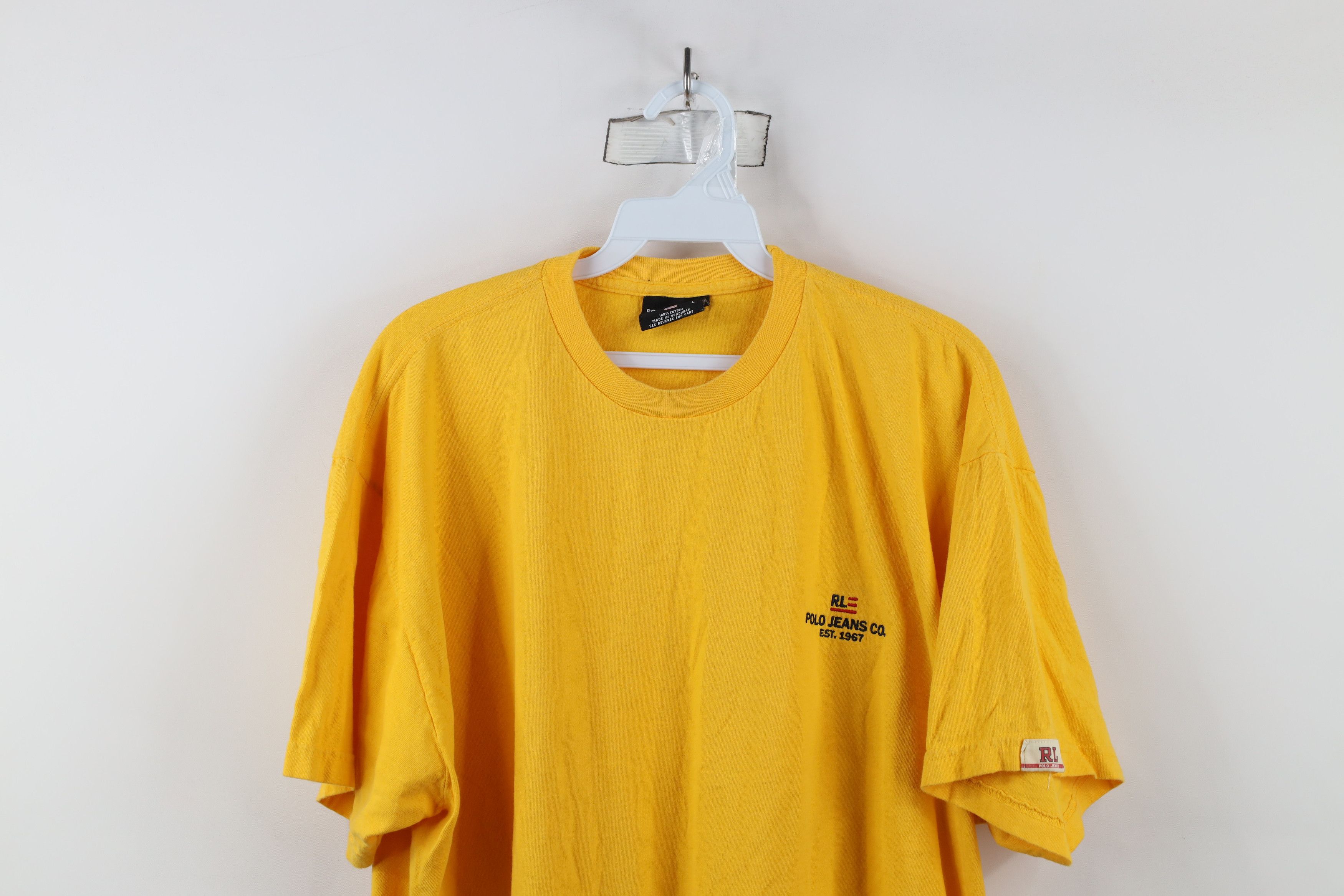 Ralph Lauren × Vintage Vintage 90s Ralph Lauren Spell Out Flag Short Sleeve T-Shirt Size US L / EU 52-54 / 3 - 2 Thumbnail