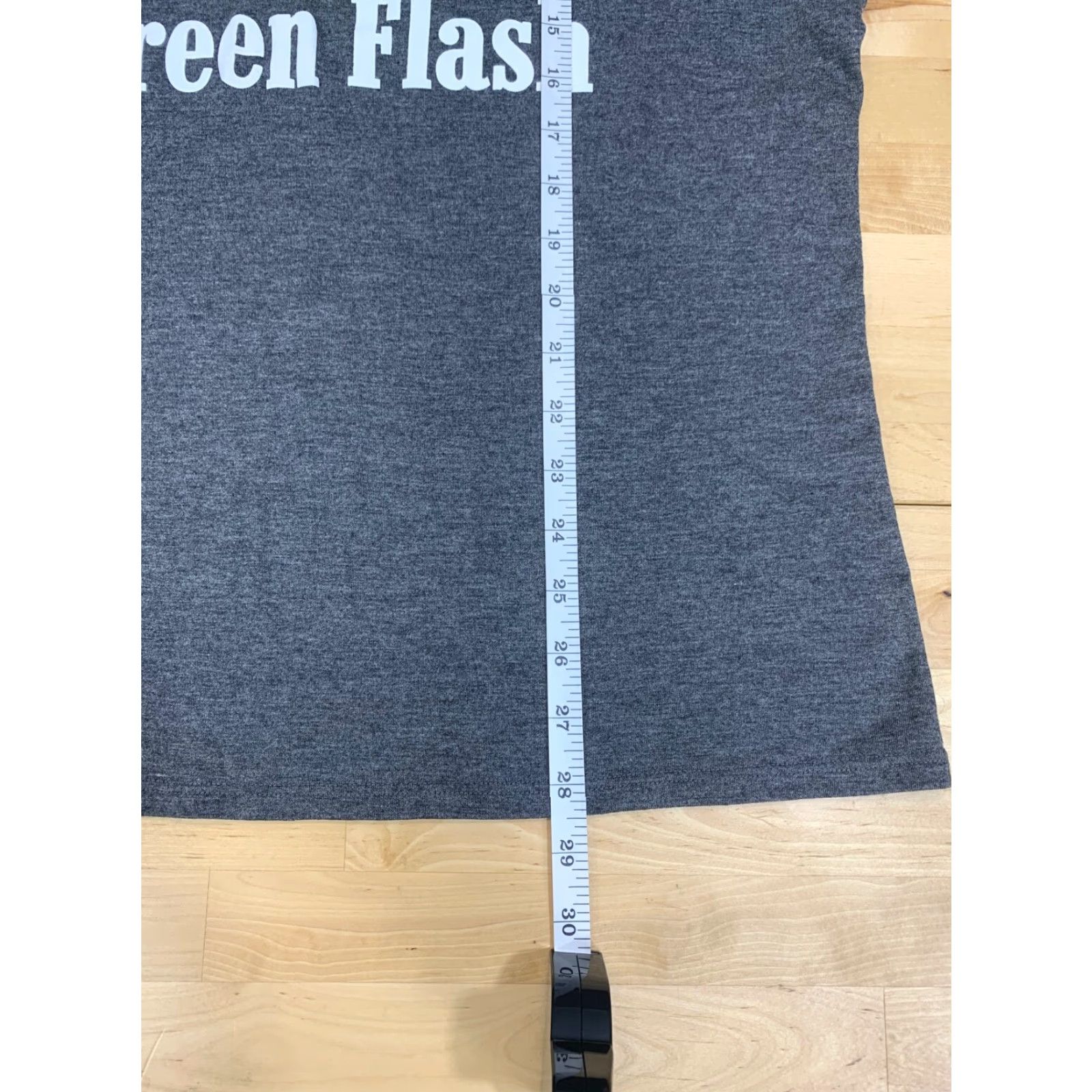Vintage Green Flash Womens Shirt T-Shirt Size L Charcoal Short Sleeve Round Neck Logo Polyester Blend Vintage No Regular Basic Beach Lightweight Size L / US 10 / IT 46 - 7 Thumbnail