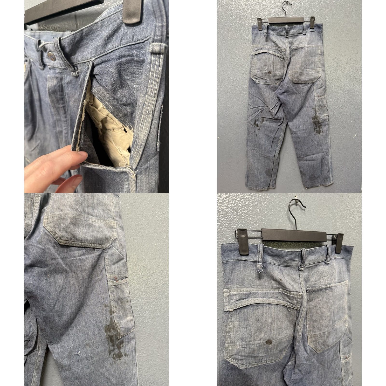 Sears VINTAGE Sears Sanforized Blue Cotton Men’s Carpenter Pants Sz 30 Size US 30 / EU 46 - 8 Thumbnail