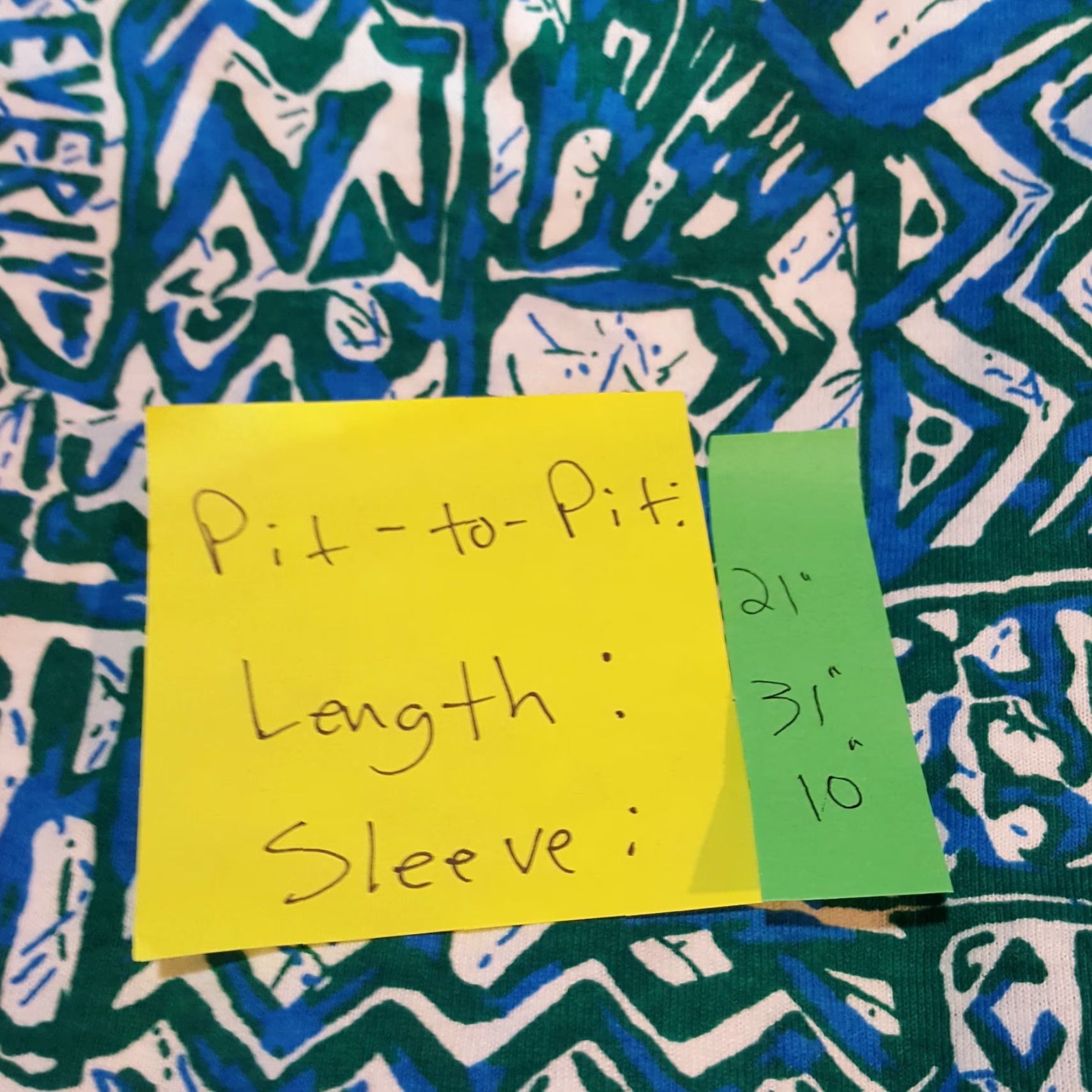 Beverly Hills Polo Club VTG 90s Aztec Teal Womens Medium Henley T Shirt Top Camp Tribal Beach Small Details: New with Tags Size M / US 6-8 / IT 42-44 - 7 Thumbnail
