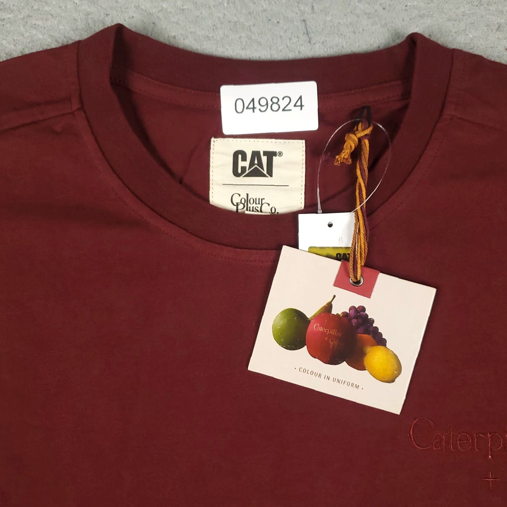 Vintage CAT X Colour Plus Co T Shirt Mens XL Red Crew Neck Short Sleeve Cotton Logo T-Shirt 80s 90s Sports Classic Mens Size US XL / EU 56 / 4 - 3 Thumbnail