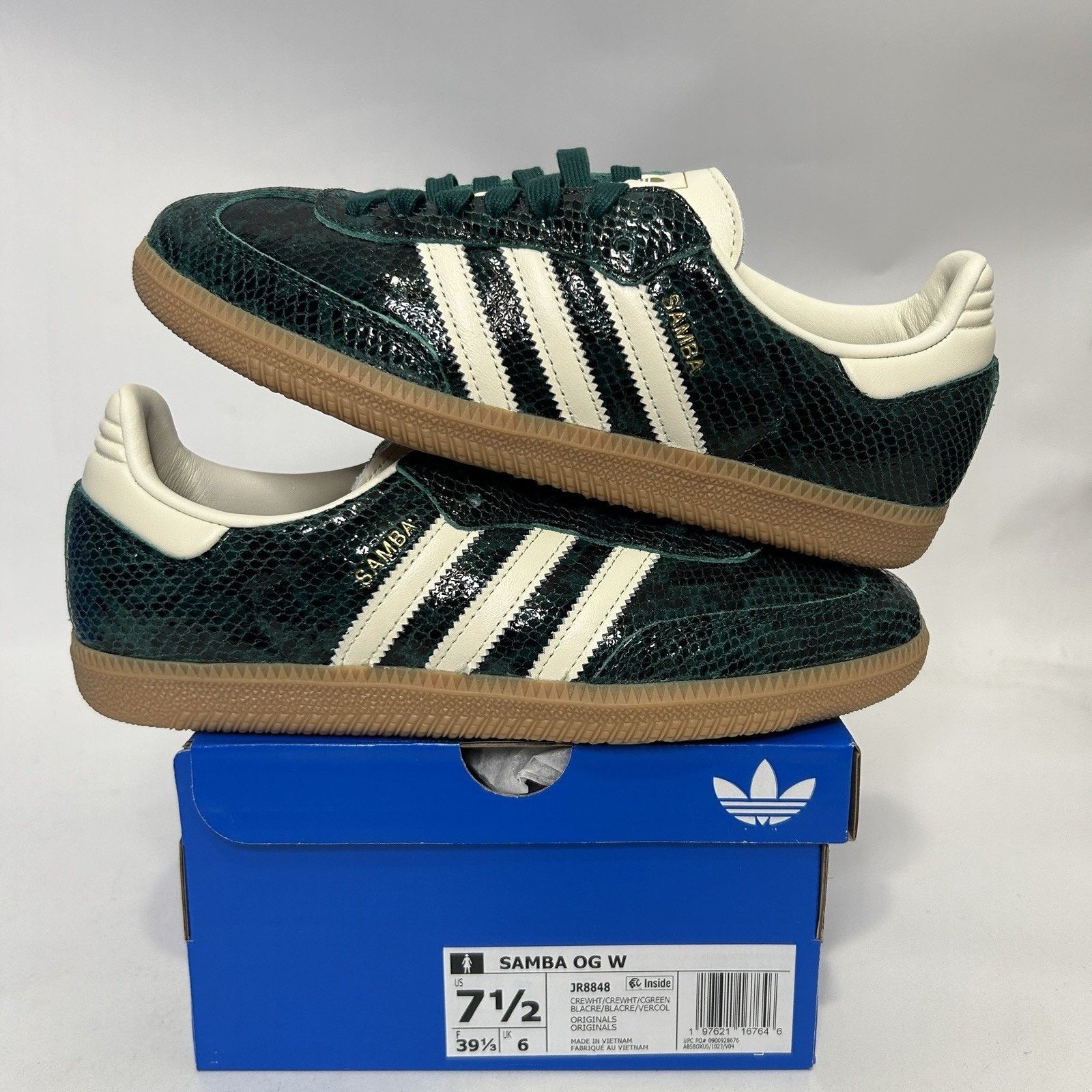 Adidas adidas Samba OG Snakeskin Pack - “Collegiate Green” JR8848 Size US 7.5 / IT 37.5 - 1 Thumbnail
