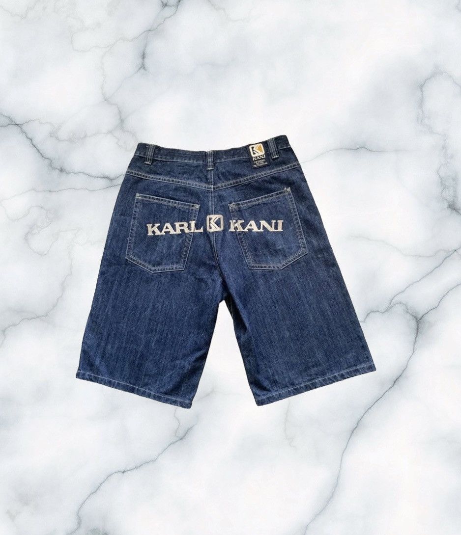 Vintage KARL KANI Denim Shorts Baggy Fit US36
