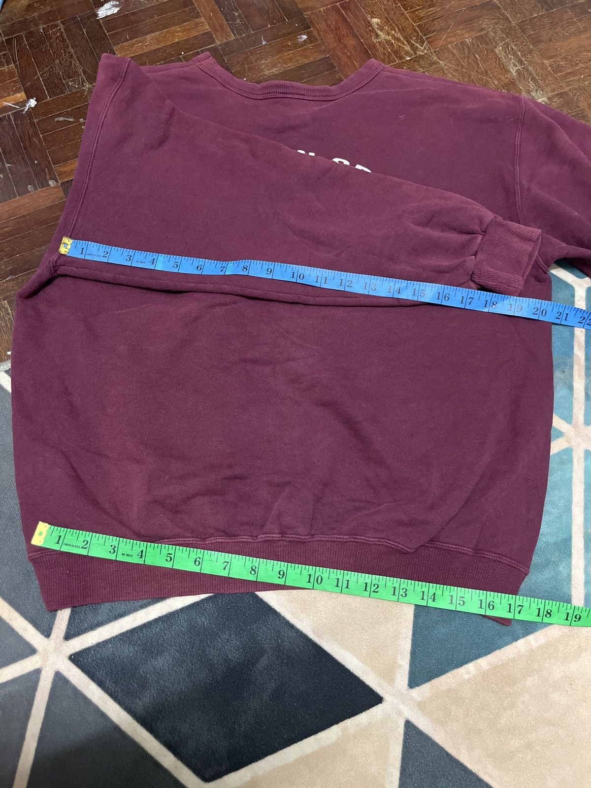 Hanes 💥Steal💥 Vintage 90s HANES AMERICAN SPIRIT Maroon Pullover Size US L / EU 52-54 / 3 - 11 Thumbnail
