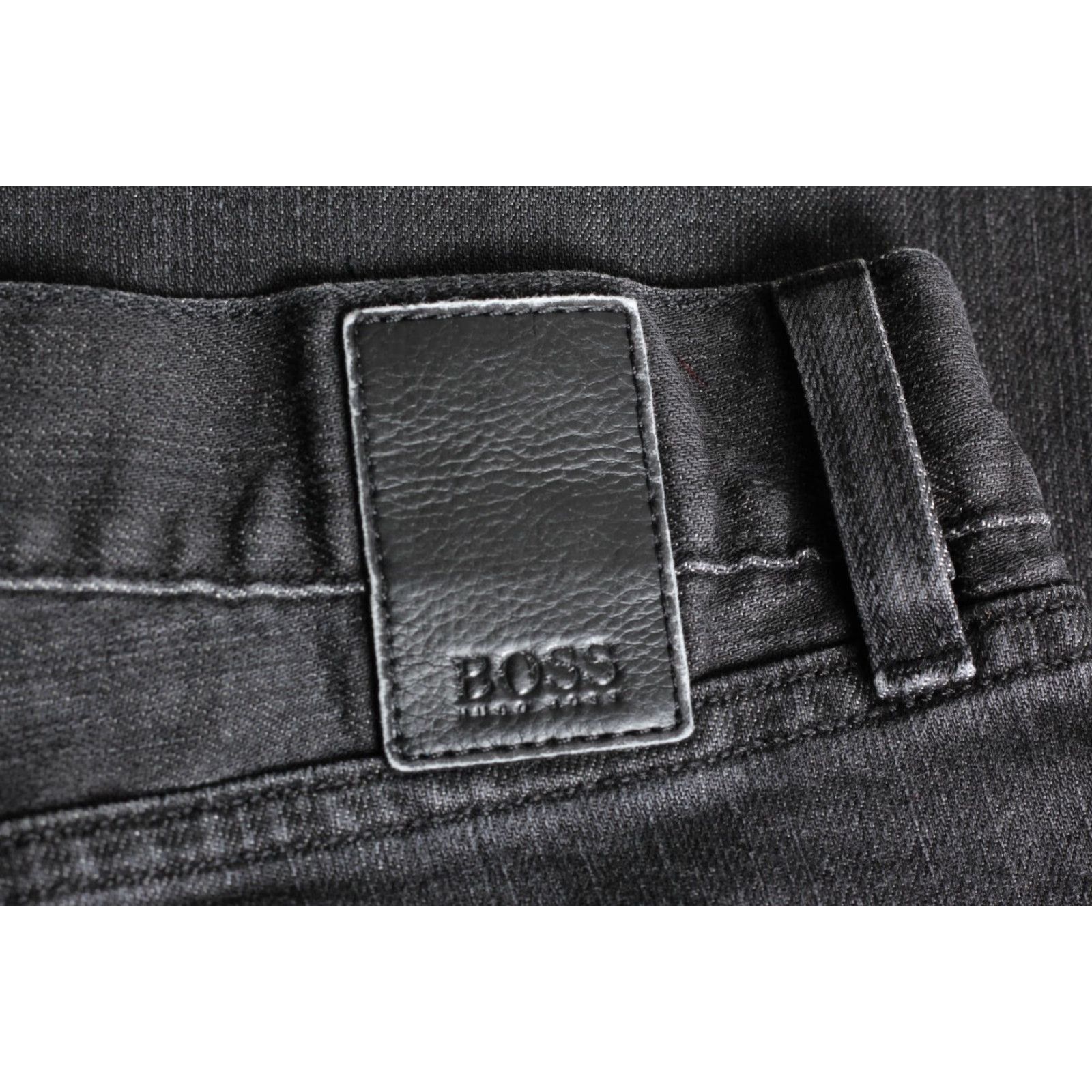 Hugo Boss HUGO BOSS Texas Stretch Regular Straight Jeans Men W34 L32 DZ4339 Grey Denim 5-Pocket Straight Rise Mid 10-12in Regular 34/32 xs Size US 34 / EU 50 - 3 Thumbnail