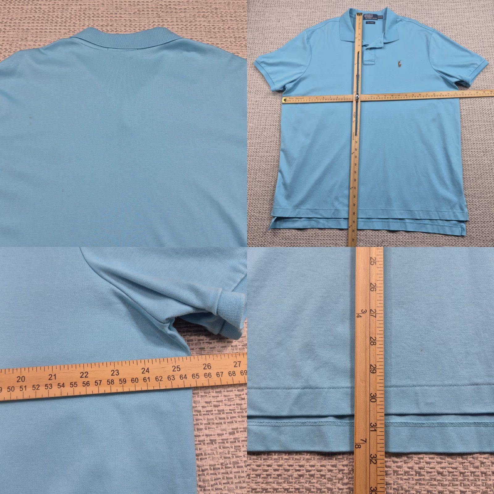 Polo Ralph Lauren Polo Ralph Lauren Polo Shirt Mens 2XL Blue Pima Interlock Solid Knit Casual Shirt Size US XXL / EU 58 / 5 - 8 Thumbnail