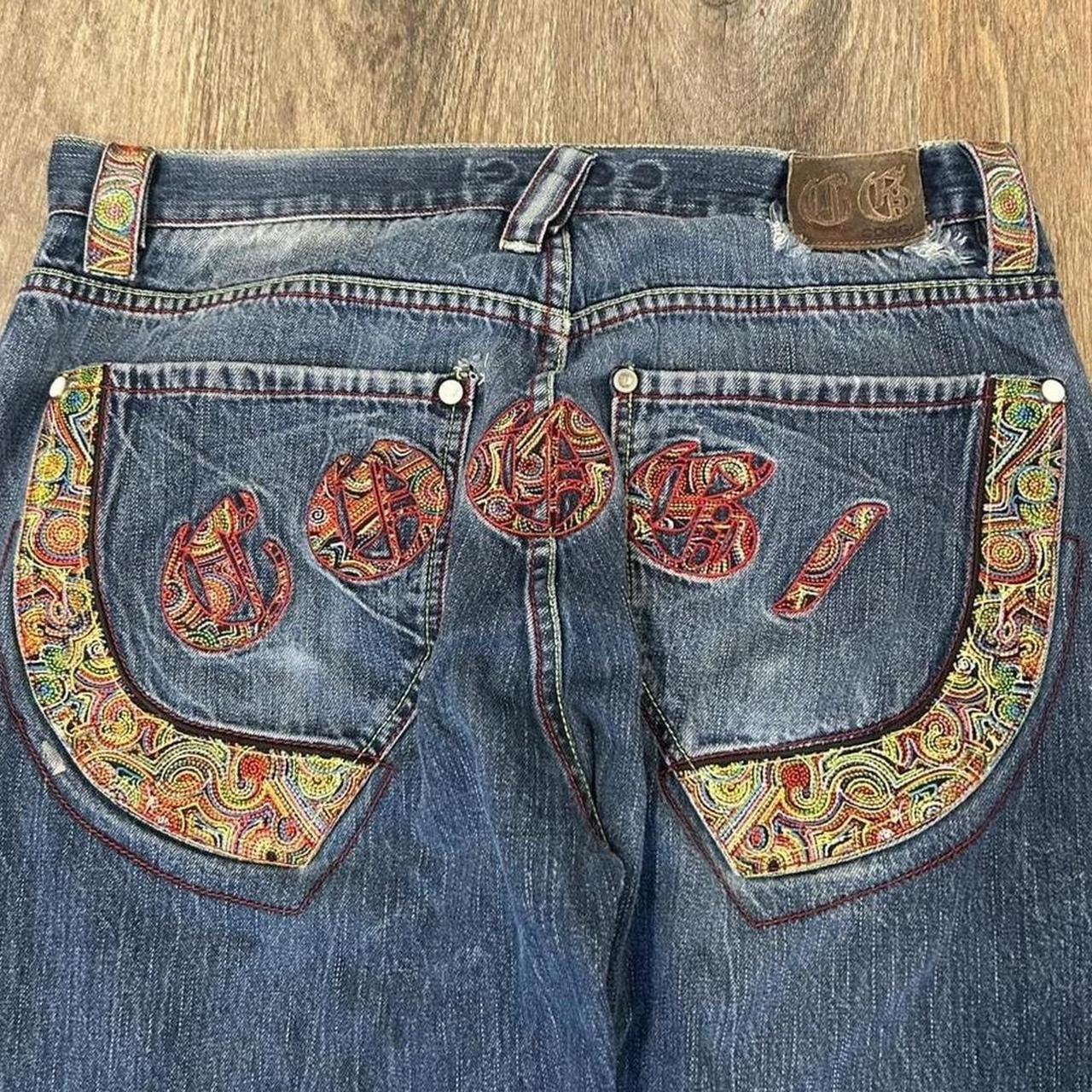 Coogi Y2K Coogi Embroidered Wide Leg Jeans Size 34 Size US 34 / EU 50 - 1 Thumbnail