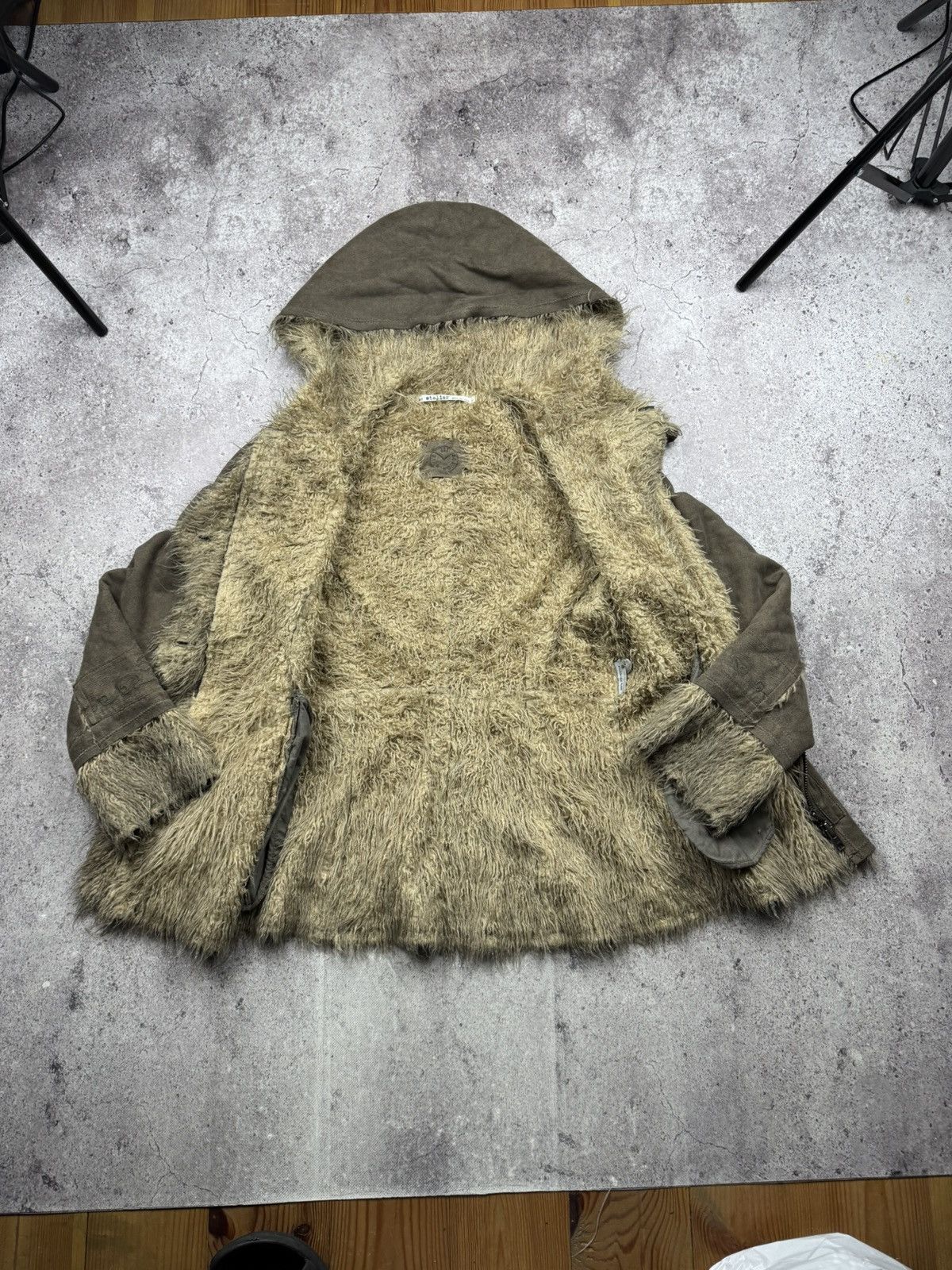 Japanese Brand Avant Garde vintage Fur Zip Hoodie Nile Atelier elf style Size US S / EU 44-46 / 1 - 13 Thumbnail