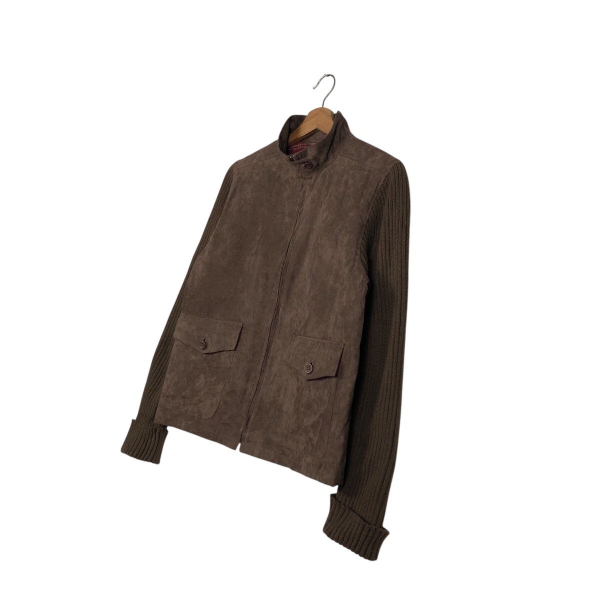 Japanese Brand 📌Vintage Cropped Biker Suede Leather Jacket Blanket Westwin Size US L / EU 52-54 / 3 - 8 Thumbnail