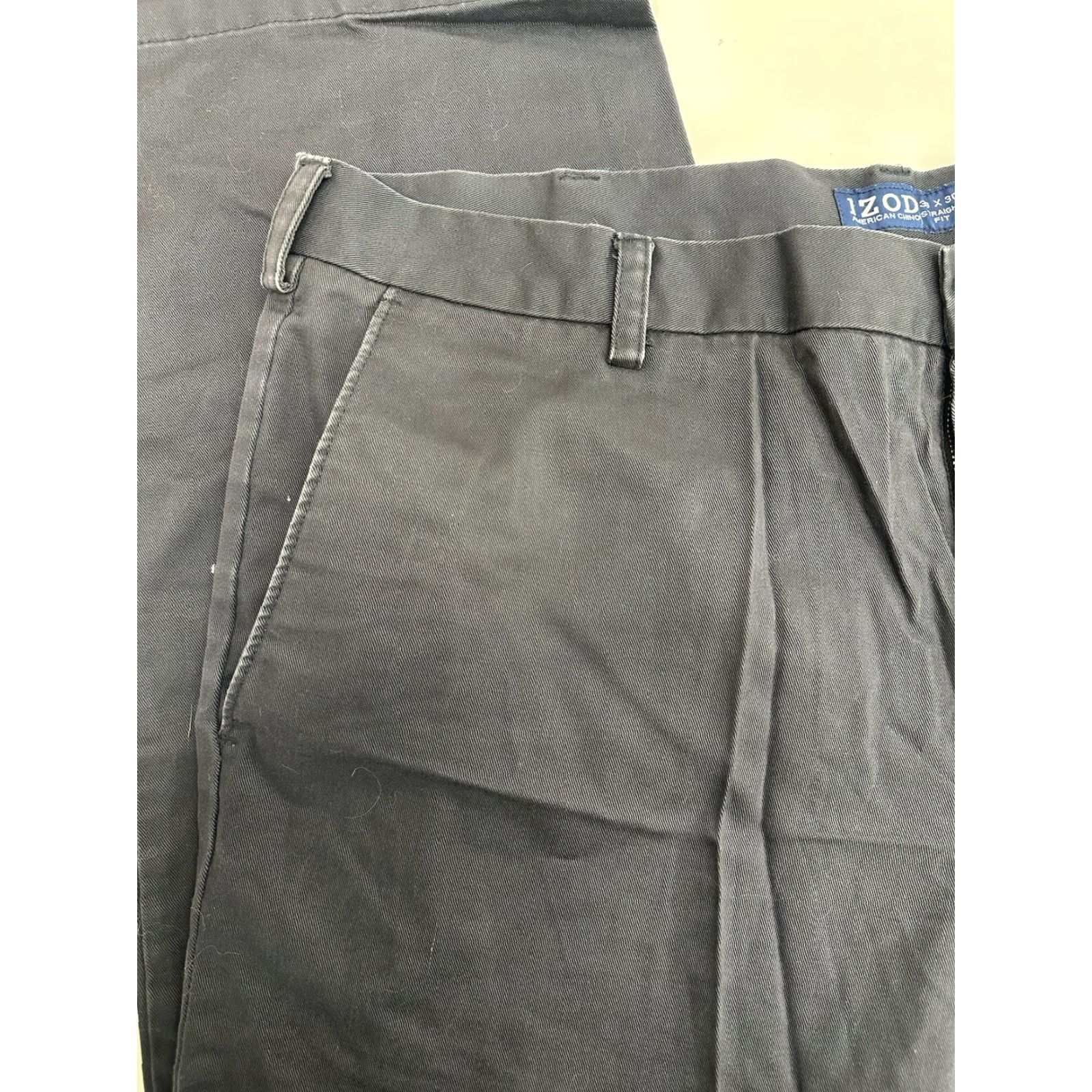 Izod VINTAGE IZOD Mens Dress Pants Size 38x30 Black Straight Fit Black (43) Size US 38 / EU 54 - 2 Thumbnail