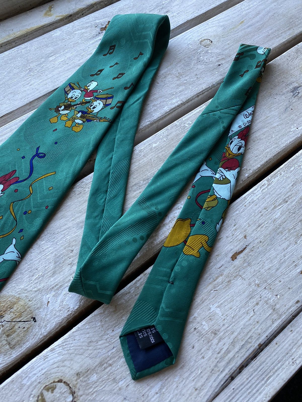 Cartoon Network × Disney × Vintage Vintage rare 1987 Duck Tales Disney Silk Necktie Size ONE SIZE - 3 Thumbnail