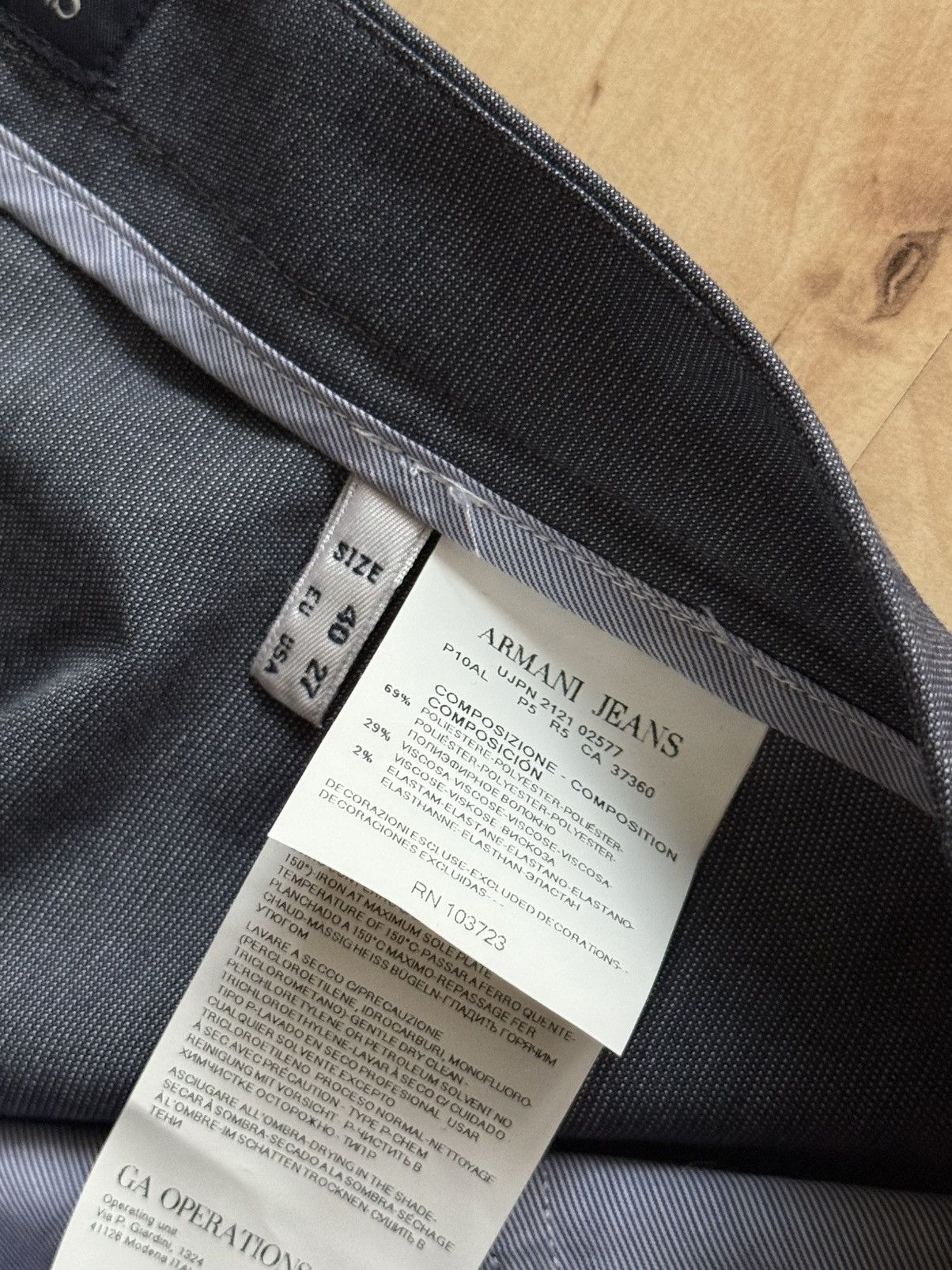 Giorgio Armani Giorgio Armani Jeans tailored wide leg trousers pants vtg Size 27" / US 4 / IT 40 - 5 Thumbnail