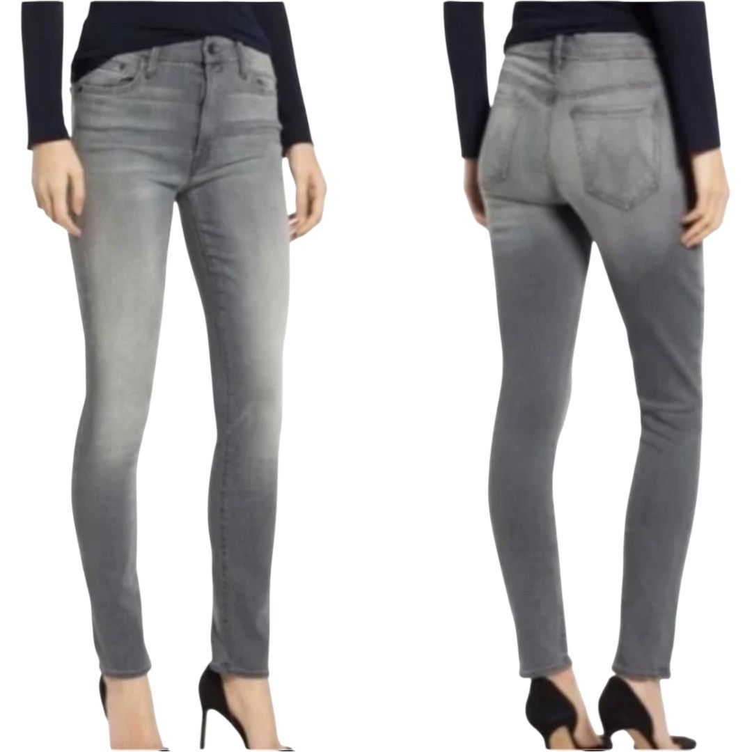MOTHER Mother The Looker Jeans Skinny Denim Mid Stretch Gray 25 Size 25" / US 0 / IT 36 - 1 Thumbnail
