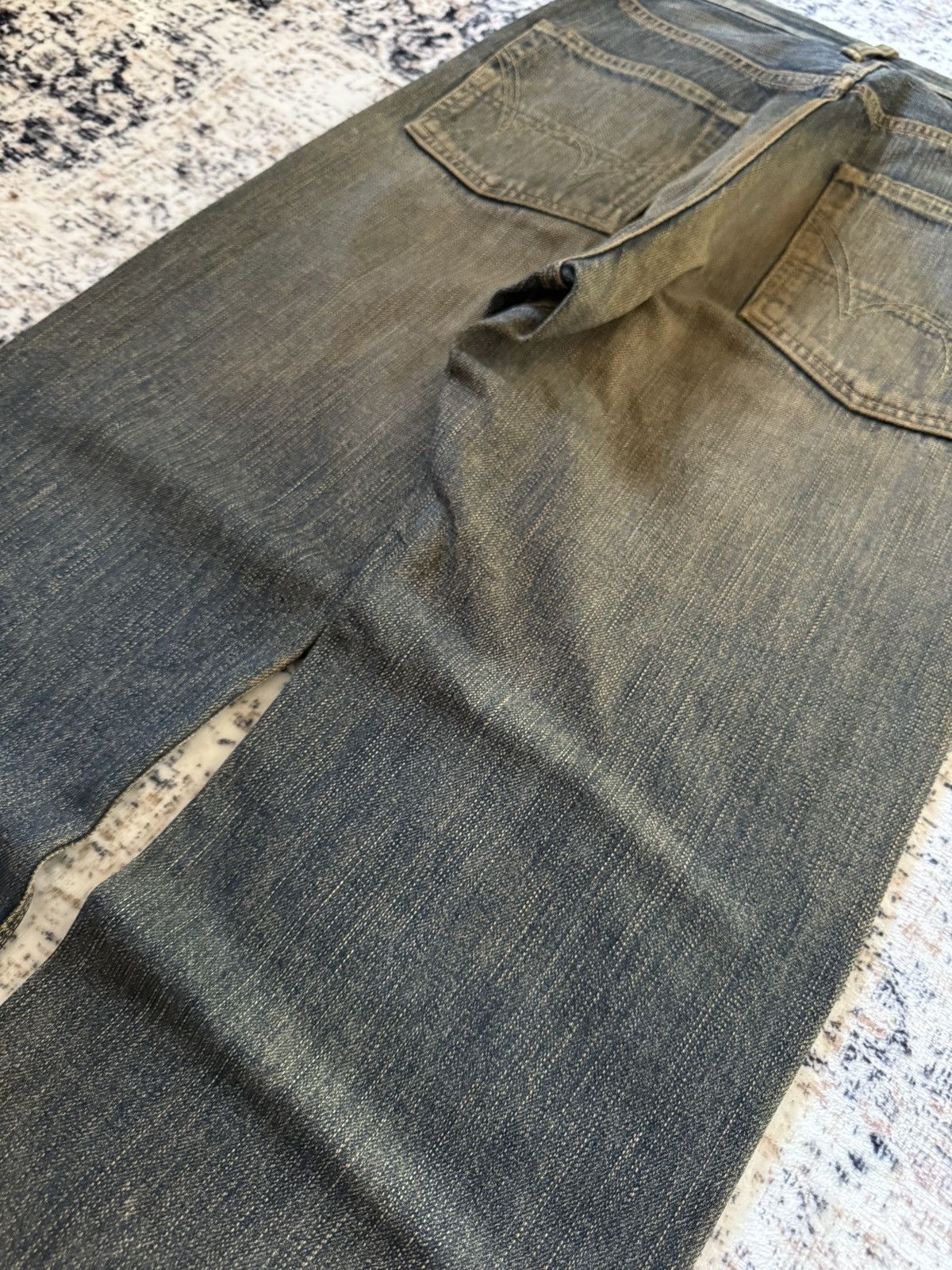 Beams Plus × Orslow Edwin 505 Mud Wash Patina Fade Selvedge Loose Jeans Size US 29 - 14 Thumbnail