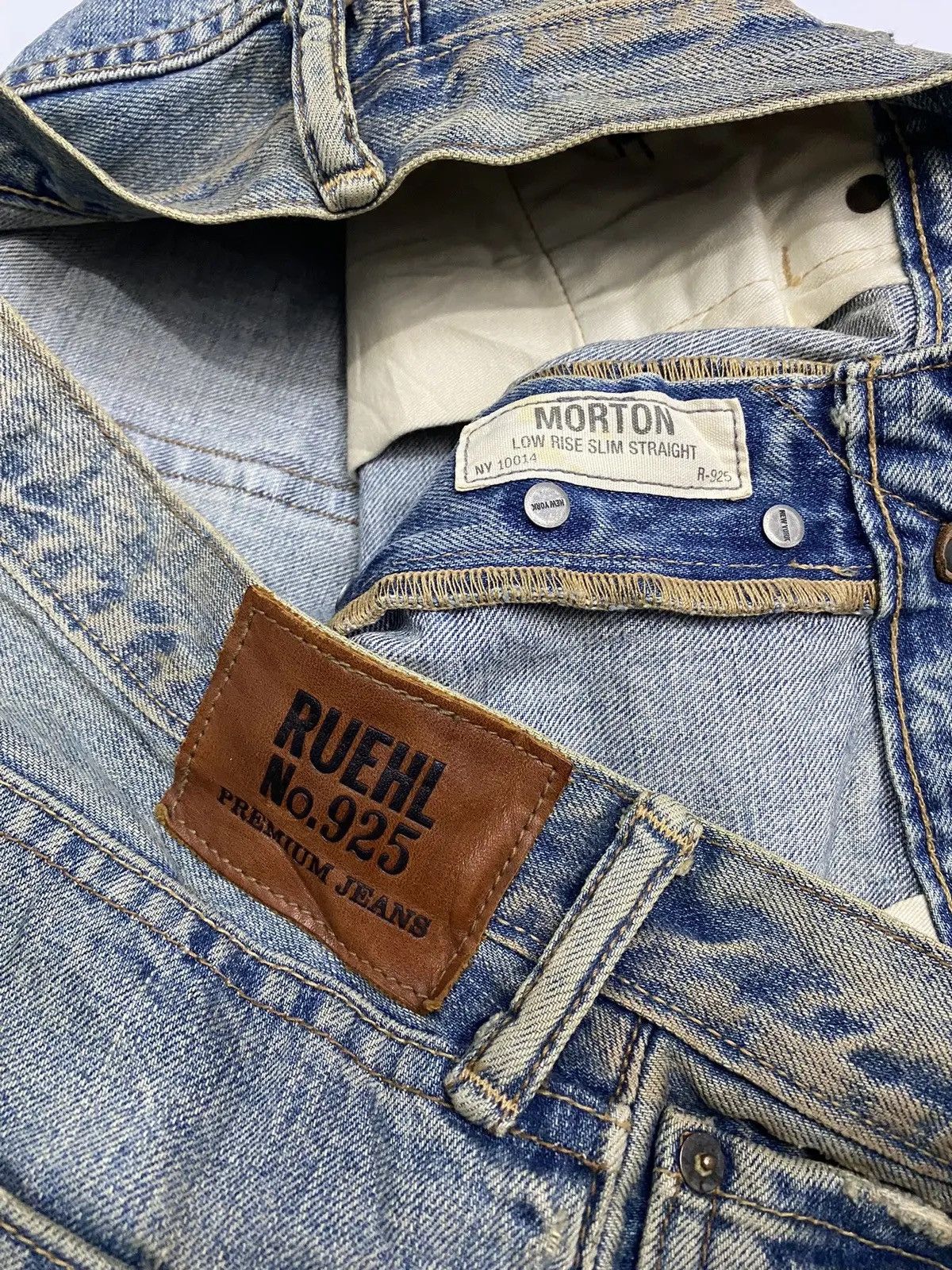 Japanese Brand 🔥LEVIS 501 MADE IN USA RUEHL NO 925 JEANS Size US 36 / EU 52 - 6 Thumbnail