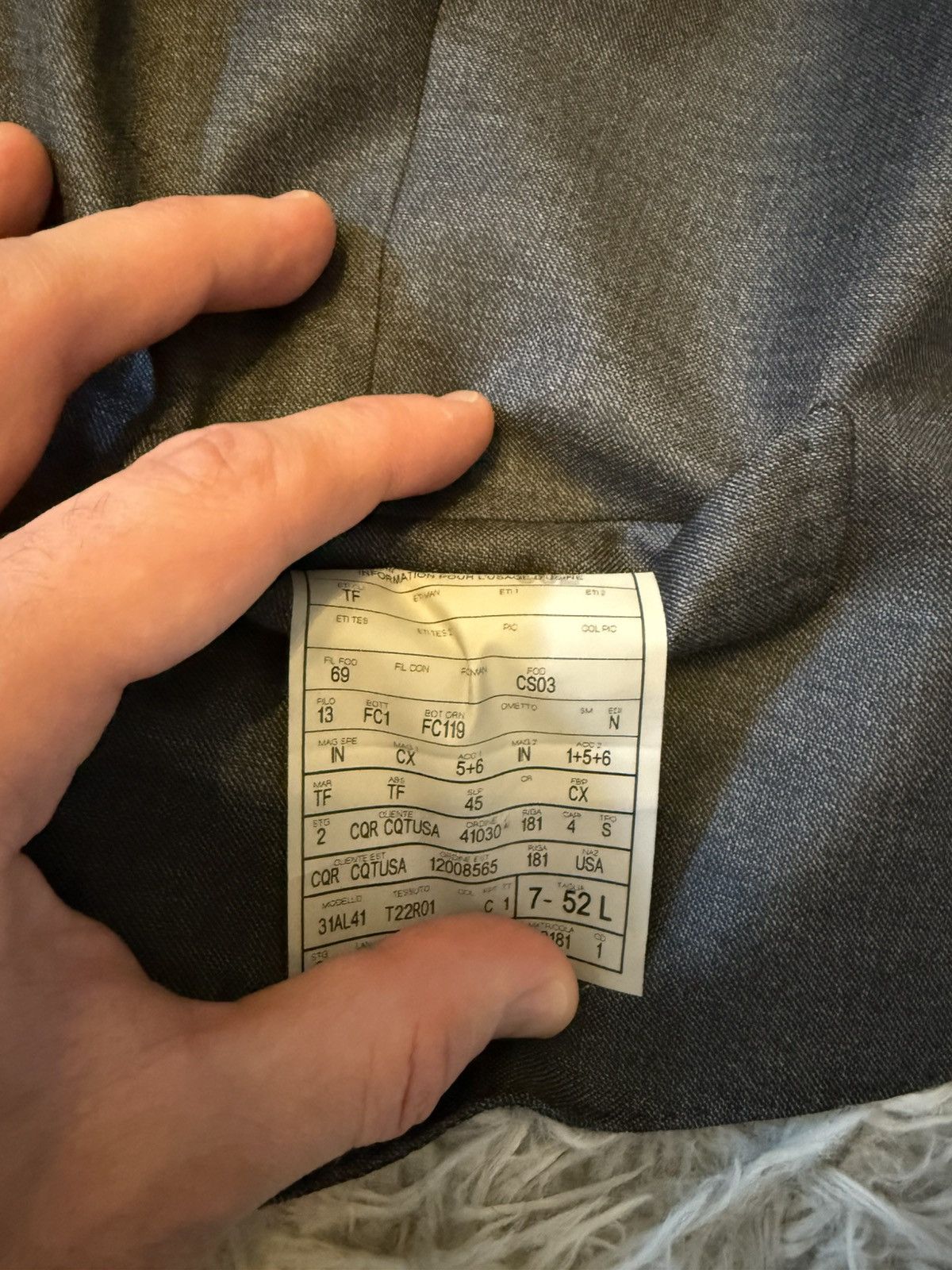 Tom Ford grey wool suit vest Size 52R - 4 Thumbnail