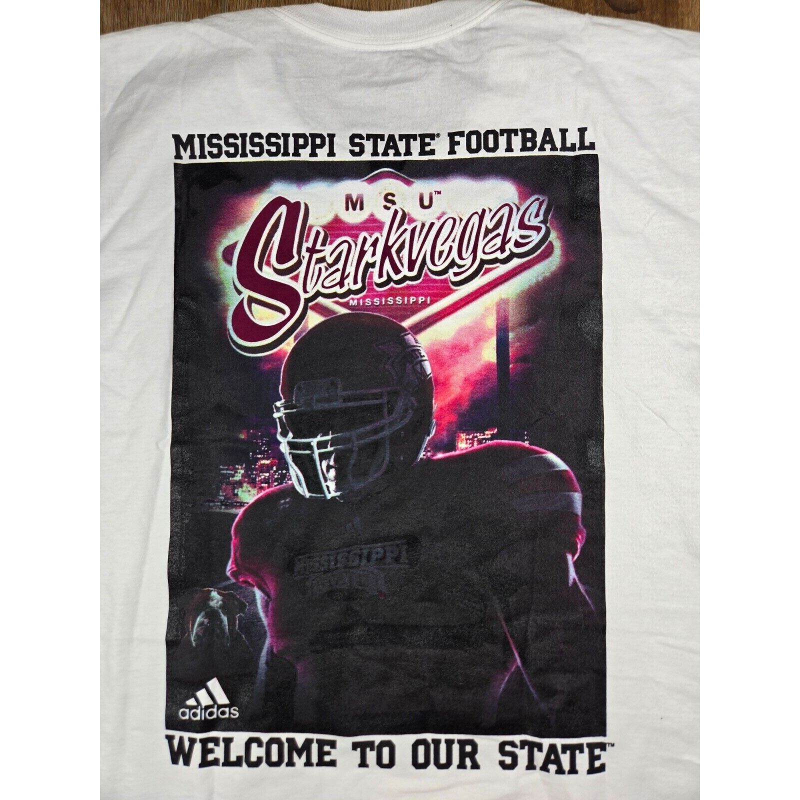 Adidas Mississippi State Adidas StarkVegas NCAA Tee Men’s L Maroon Size US L / EU 52-54 / 3 - 3 Thumbnail