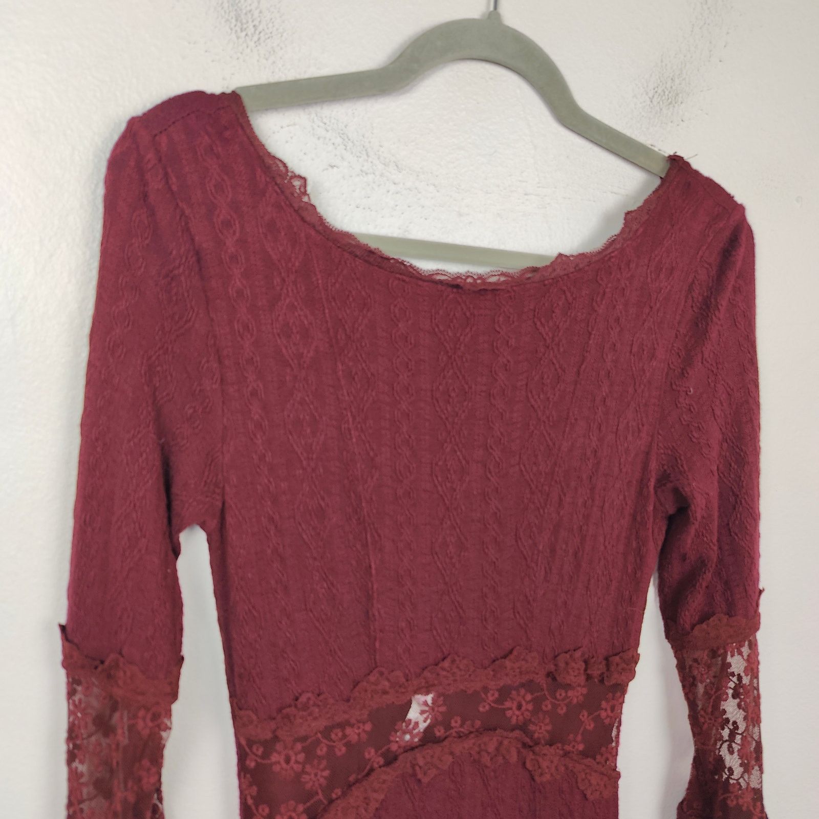 Free People Free People Lady Gwendolyn Lace Ruffle Maxi Dress XS Size XS / US 0-2 / IT 36-38 - 2 Thumbnail