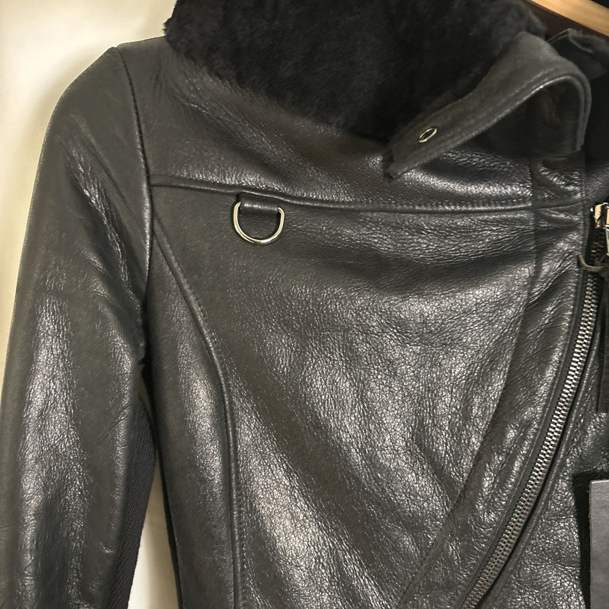 ASH Ash Black Leather Jacket w/ Shearling. Unisex Size 46 w/Tag Size S / US 4 / IT 40 - 3 Thumbnail