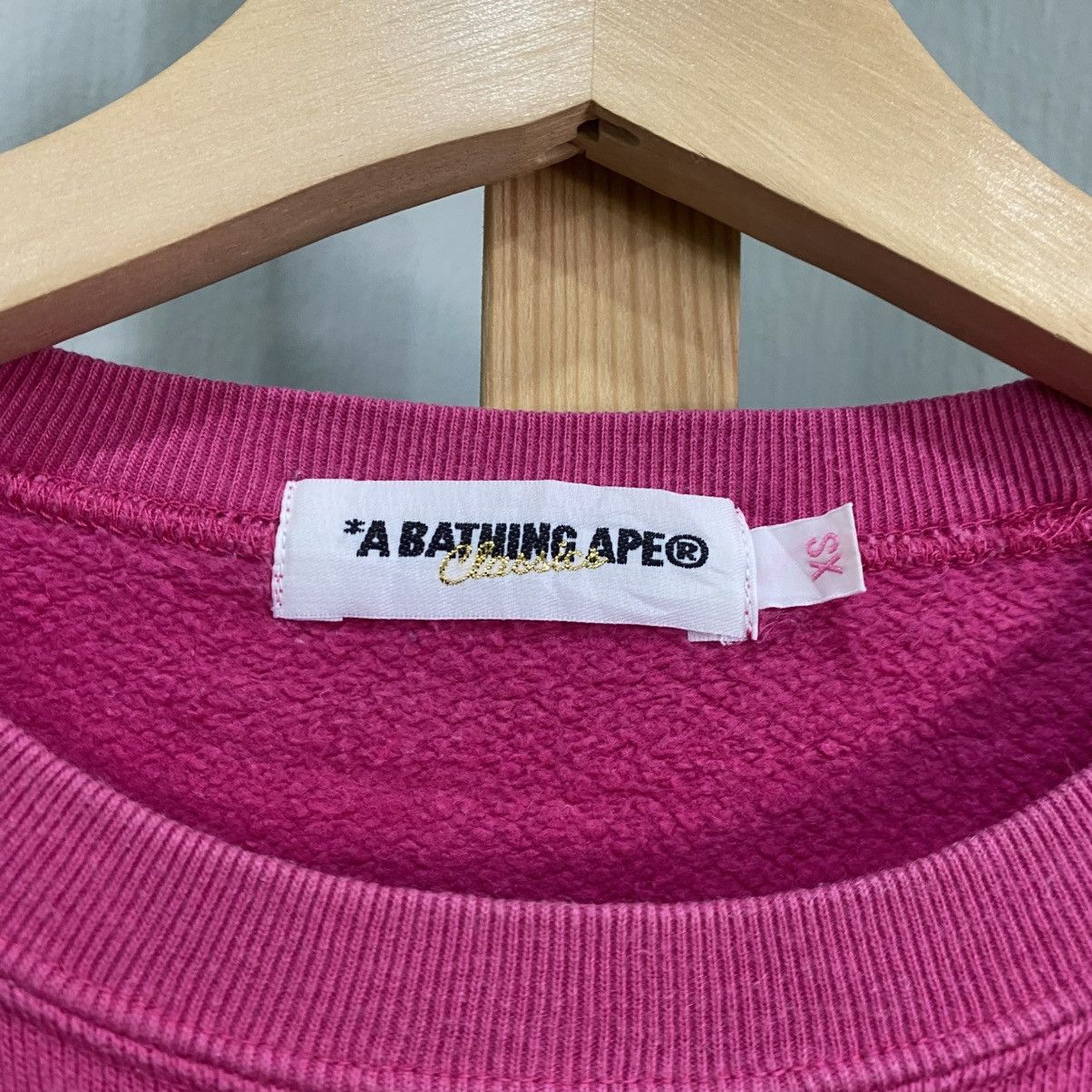 Bape Vintage Bape Baby Milo NASA Astronaut Raglan Sweatshirt Pink Size XS / US 0-2 / IT 36-38 - 9 Thumbnail