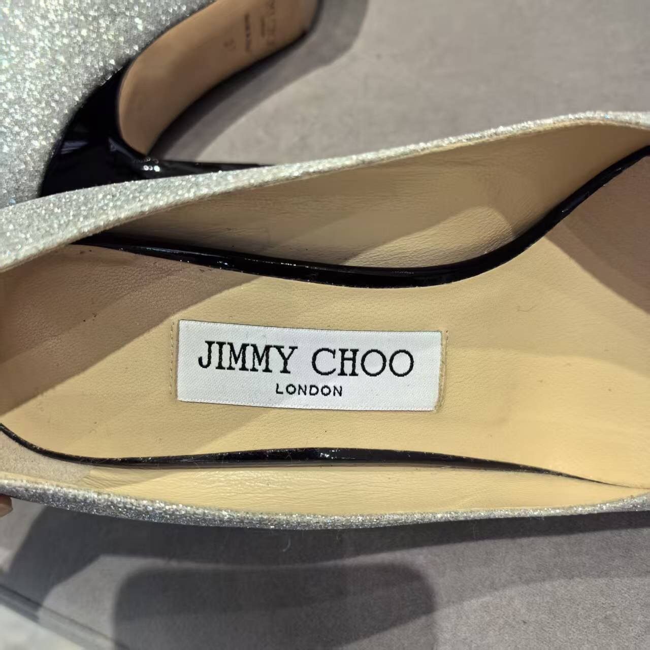 Jimmy Choo Like new Jimmy Choo LN ROSALIA 65 - Sliverblack, 37 Size US 7 / IT 37 - 6 Thumbnail