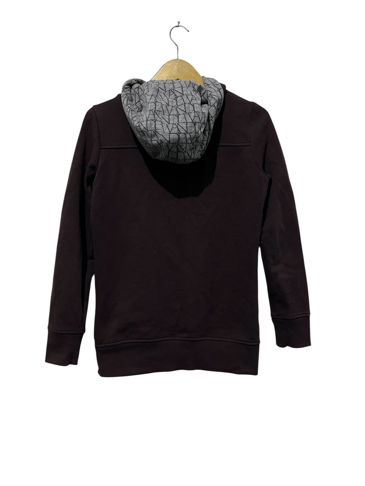 20471120 ANDEW Zip-Up Hoodie Dark Brown Maze Print Hood Lining Size US M / EU 48-50 / 2 - 4 Thumbnail
