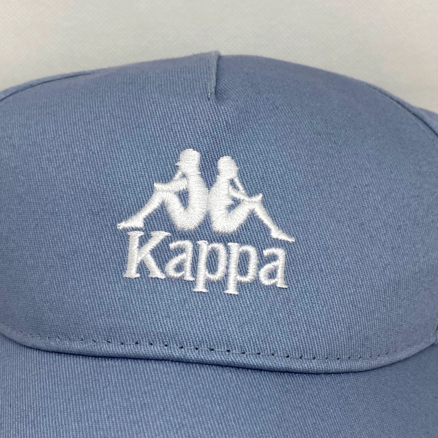 Kappa VINTAGE Kappa Baseball Cap Hat Strapback Unisex Adjustable Light Blue Casual Sports Size ONE SIZE - 2 Thumbnail