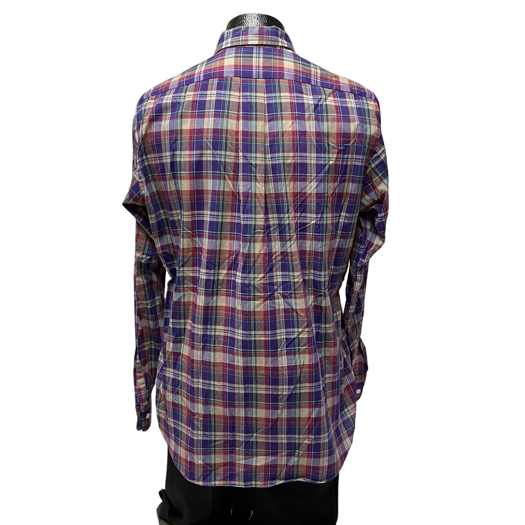 Chaps Ralph Lauren NOS New Vtg Chaps Ralph Lauren Purple MULTICOLOR Shirt Size US L / EU 52-54 / 3 - 3 Thumbnail