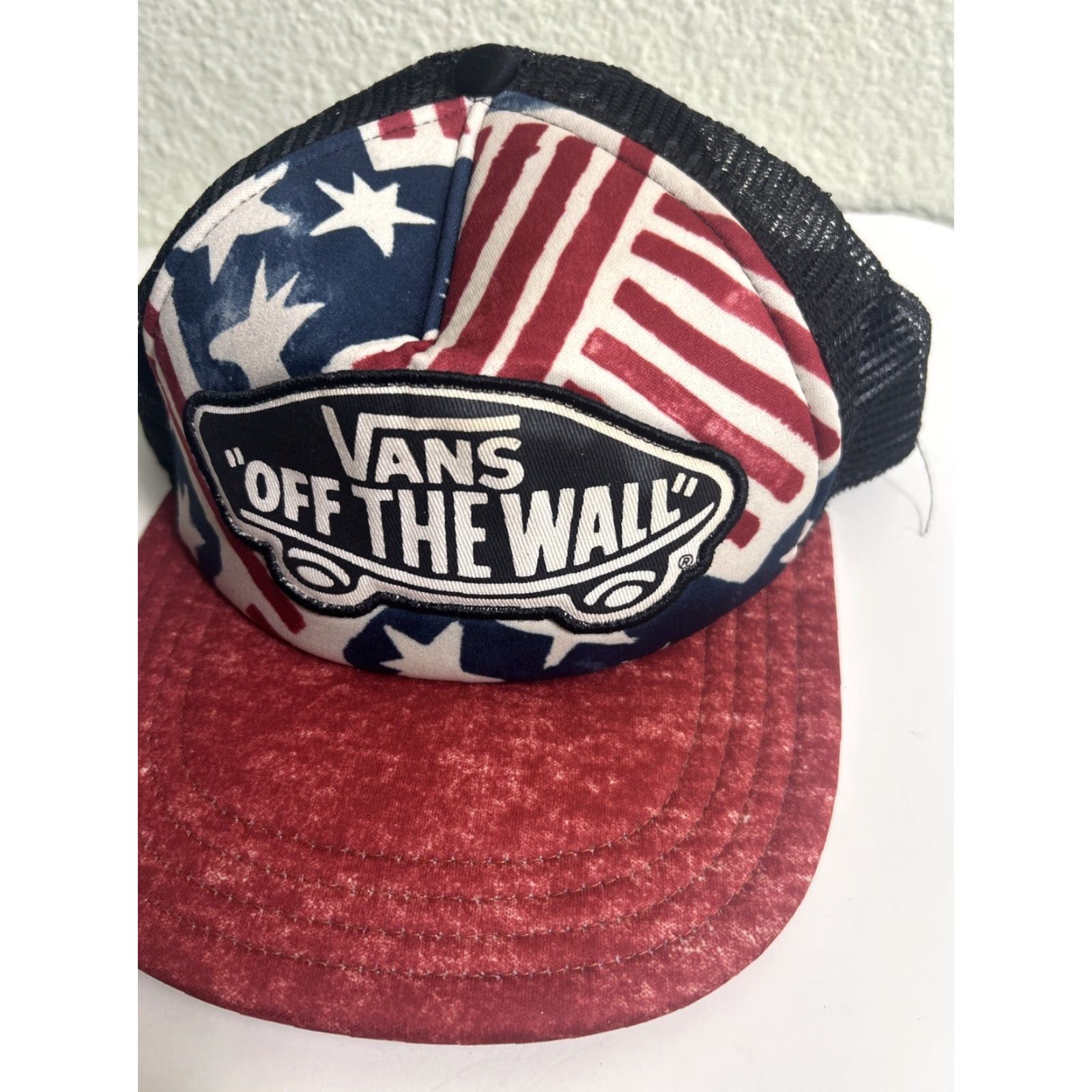 Vans VANS Trucker Hat USA PRINT RED NAVY BLUE Adjustable Men Size ONE SIZE - 3 Thumbnail