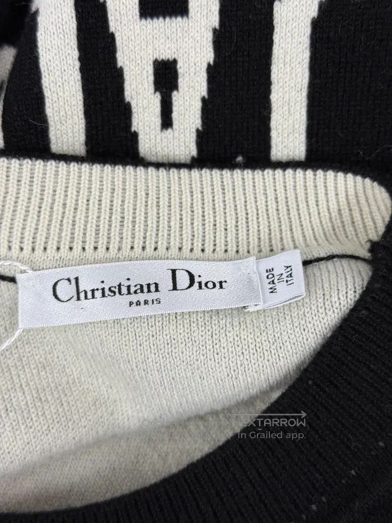 Dior Dior Black 8-character cashmere sweater Size XS / US 0-2 / IT 36-38 - 4 Thumbnail