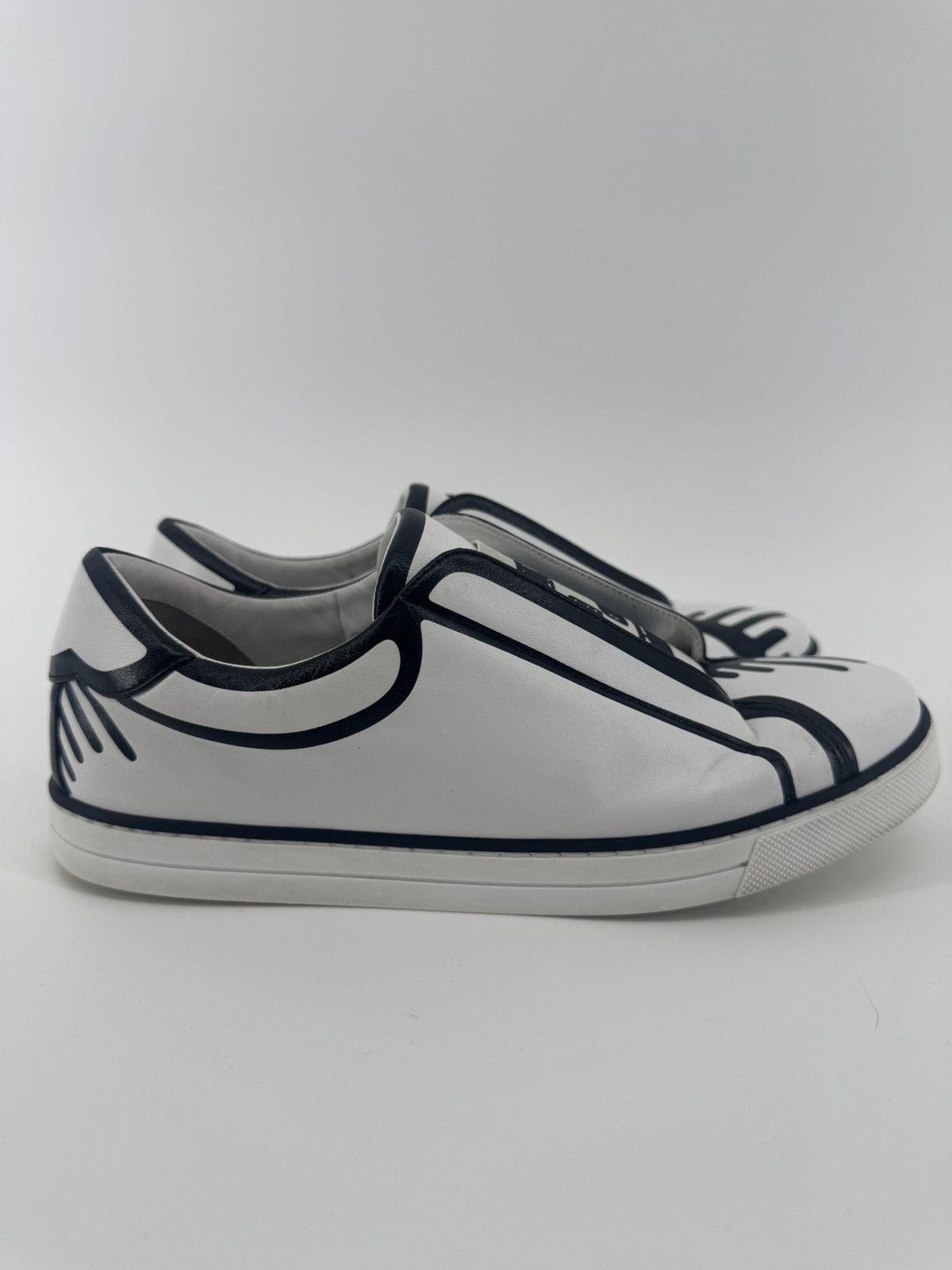Fendi Fendi x Joshua Vides leather slip-on sneakers Size 38 Size US 8 / IT 38 - 3 Thumbnail