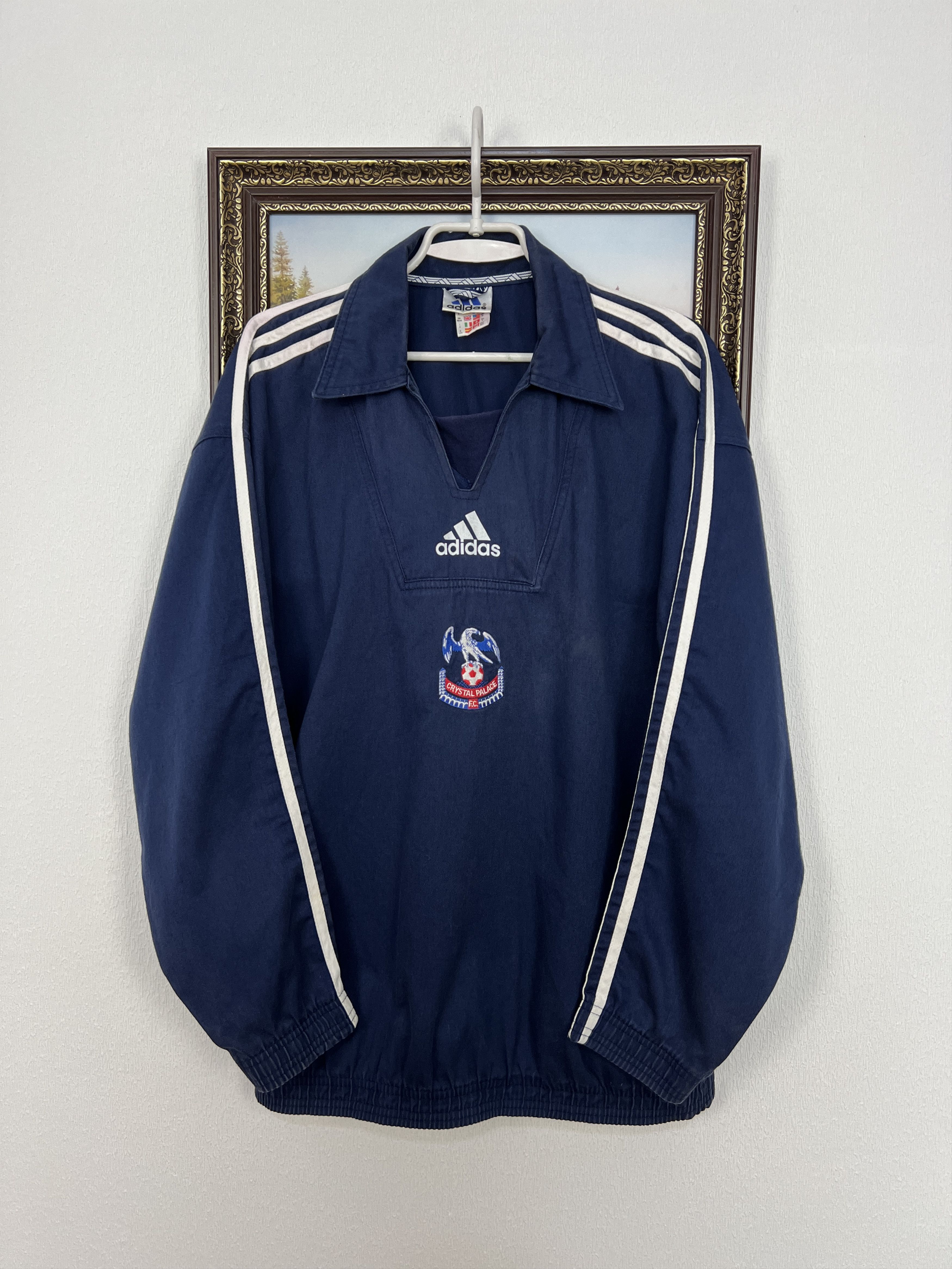 Adidas Vintage 90's Adidas Crystal Palace Football Jacket Soccer Size US M / EU 48-50 / 2 - 1 Thumbnail