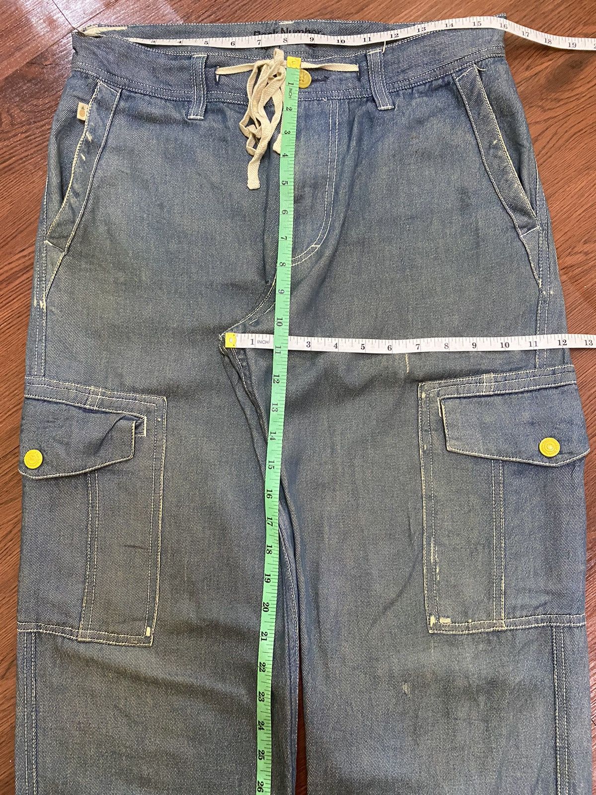 Vintage Vintage Japanese Brands Blue Wash Cargo Loose Soft Pants Size US 32 / EU 48 - 14 Thumbnail
