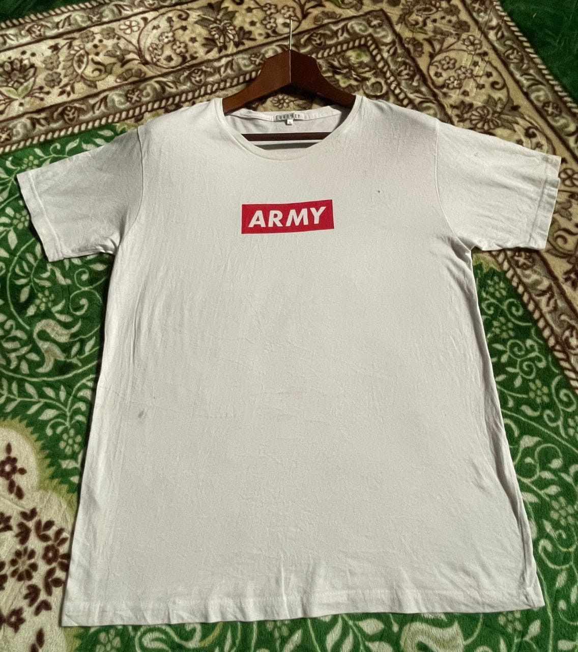 Vintage K7-16 browney Army Spellout Tee red box Size US M / EU 48-50 / 2 - 1 Thumbnail