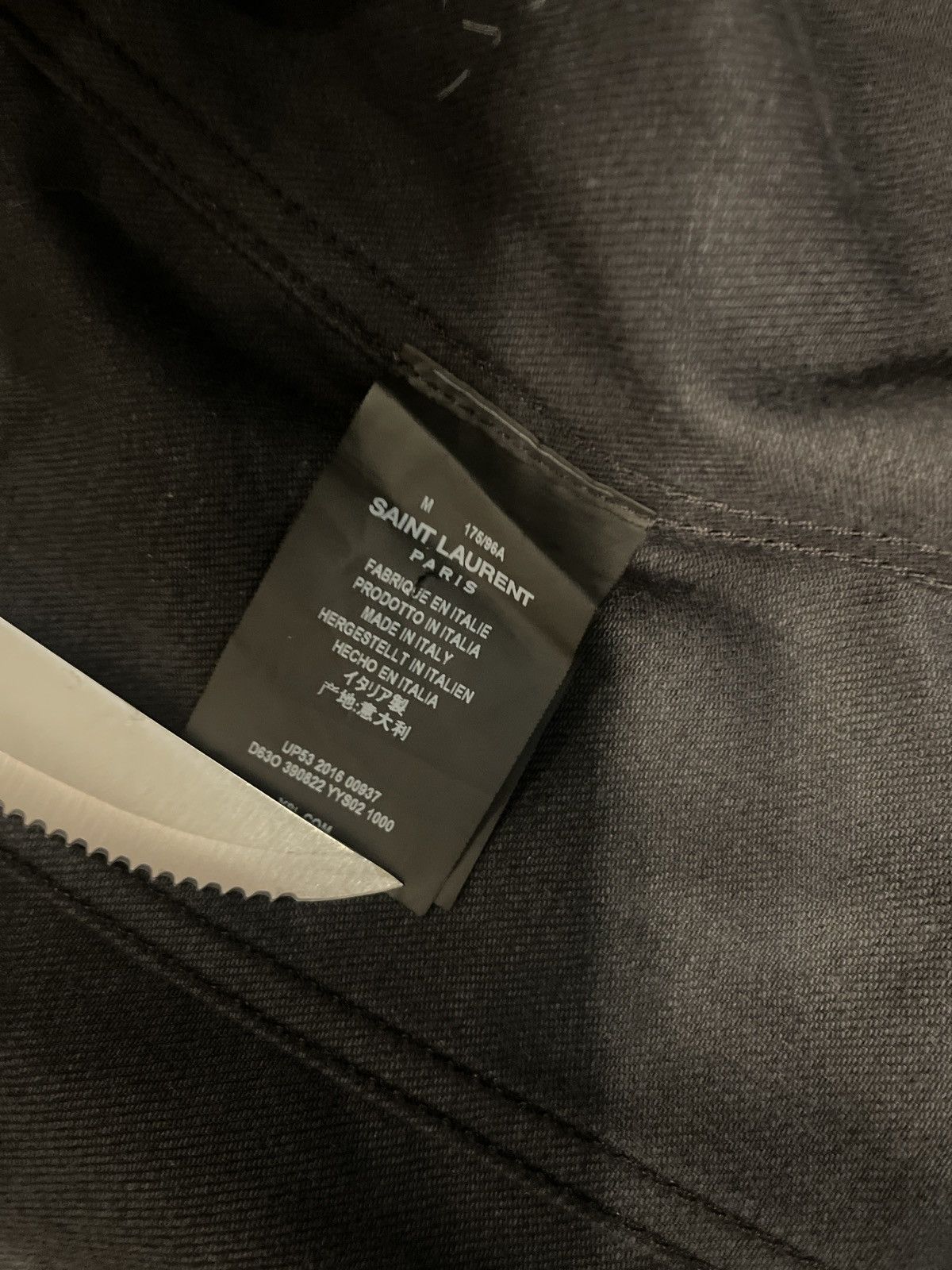 Yves Saint Laurent Ysl saint laurent black denim jacket Size US M / EU 48-50 / 2 - 6 Thumbnail