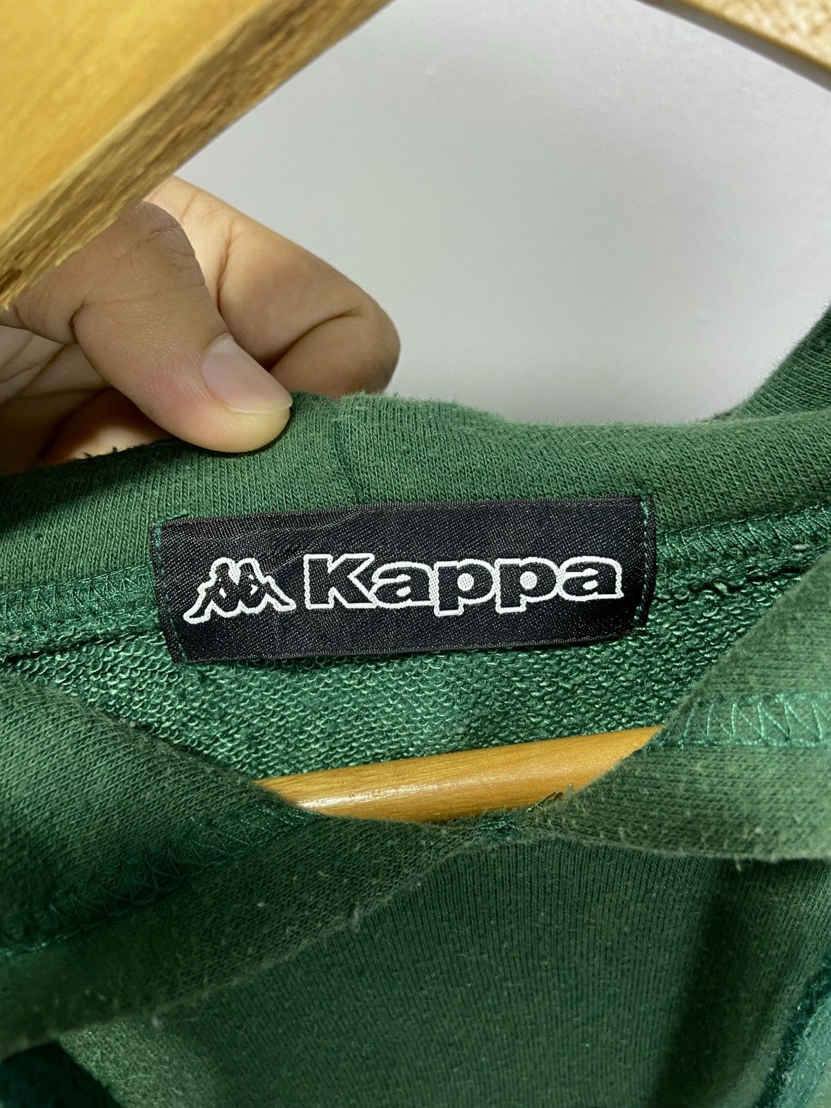 Kappa × Vintage Vintage Kappa Center Side tape hoodie Size US L / EU 52-54 / 3 - 7 Thumbnail