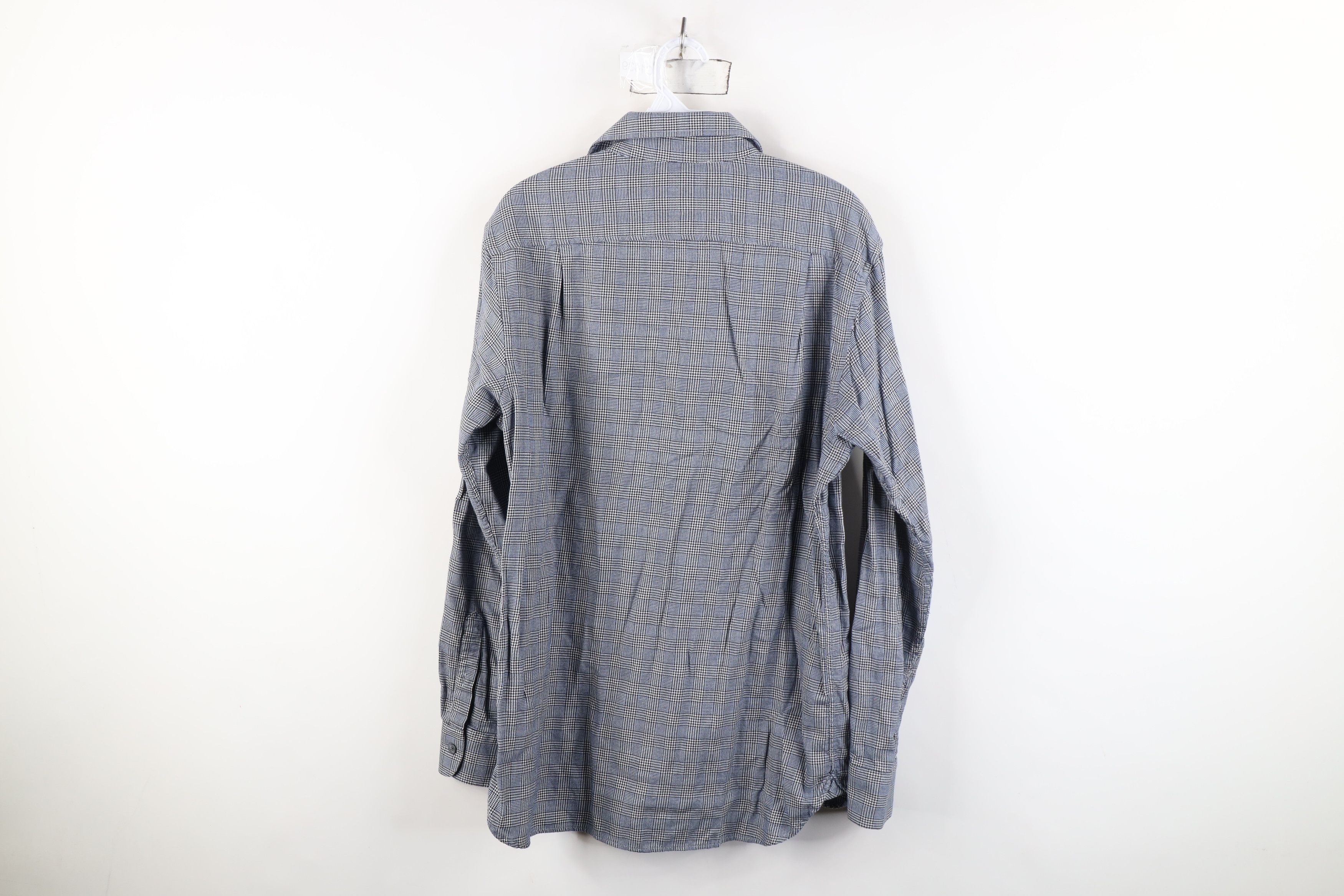 Hickey Freeman Vintage 90s Hickey Freeman Houndstooth Flannel Button Shirt Size US M / EU 48-50 / 2 - 8 Thumbnail