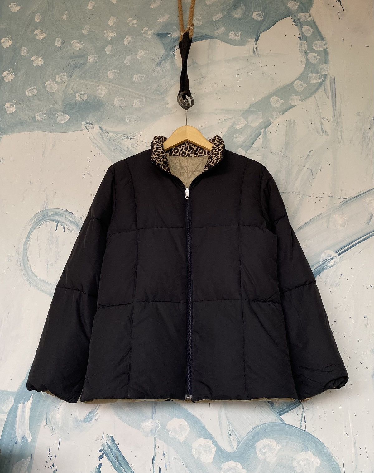 image of Archival Clothing x Krizia Uomo Krizia Reversible Puffer Jacket in Black, Women's (Size Medium)