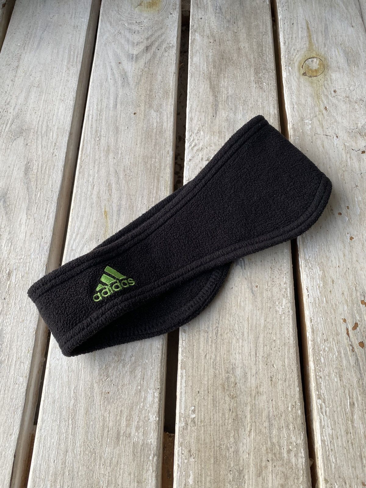 Adidas × Vintage 90s Adidas Vintage Printed Fleece Head Band Size ONE SIZE - 2 Thumbnail