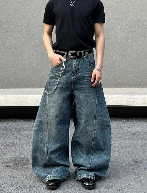 VIBE Baggy Wide Leg Jeans Size US 32 / EU 48 - 8 Thumbnail