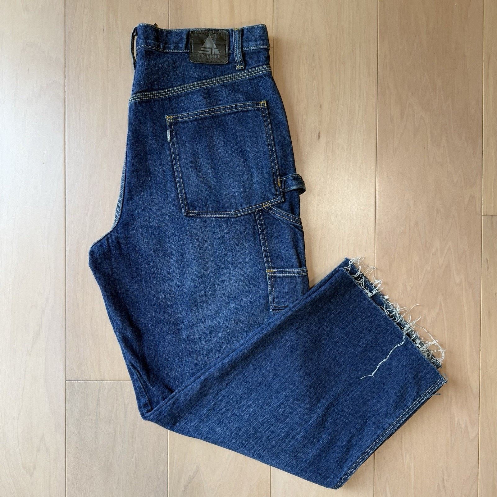 Levi's × Vintage Vintage Levis Silver Tab Jeans 36 Blue 90s Carpenter Baggy Size US 36 / EU 52 - 2 Thumbnail