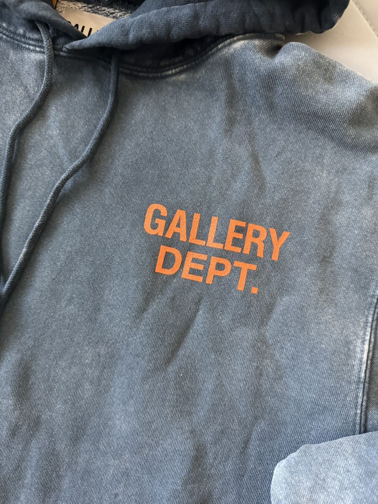 Gallery Dept. Gallery Dept. Reversible French Logo Hoodie Faded Navy Blue Size US L / EU 52-54 / 3 - 8 Thumbnail