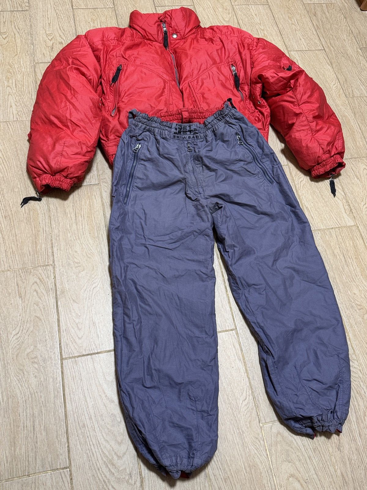 JET SET Vintage JETSET Full Ski Suit Puffer Jacket / Two Sided Pants Size US M / EU 48-50 / 2 - 6 Thumbnail