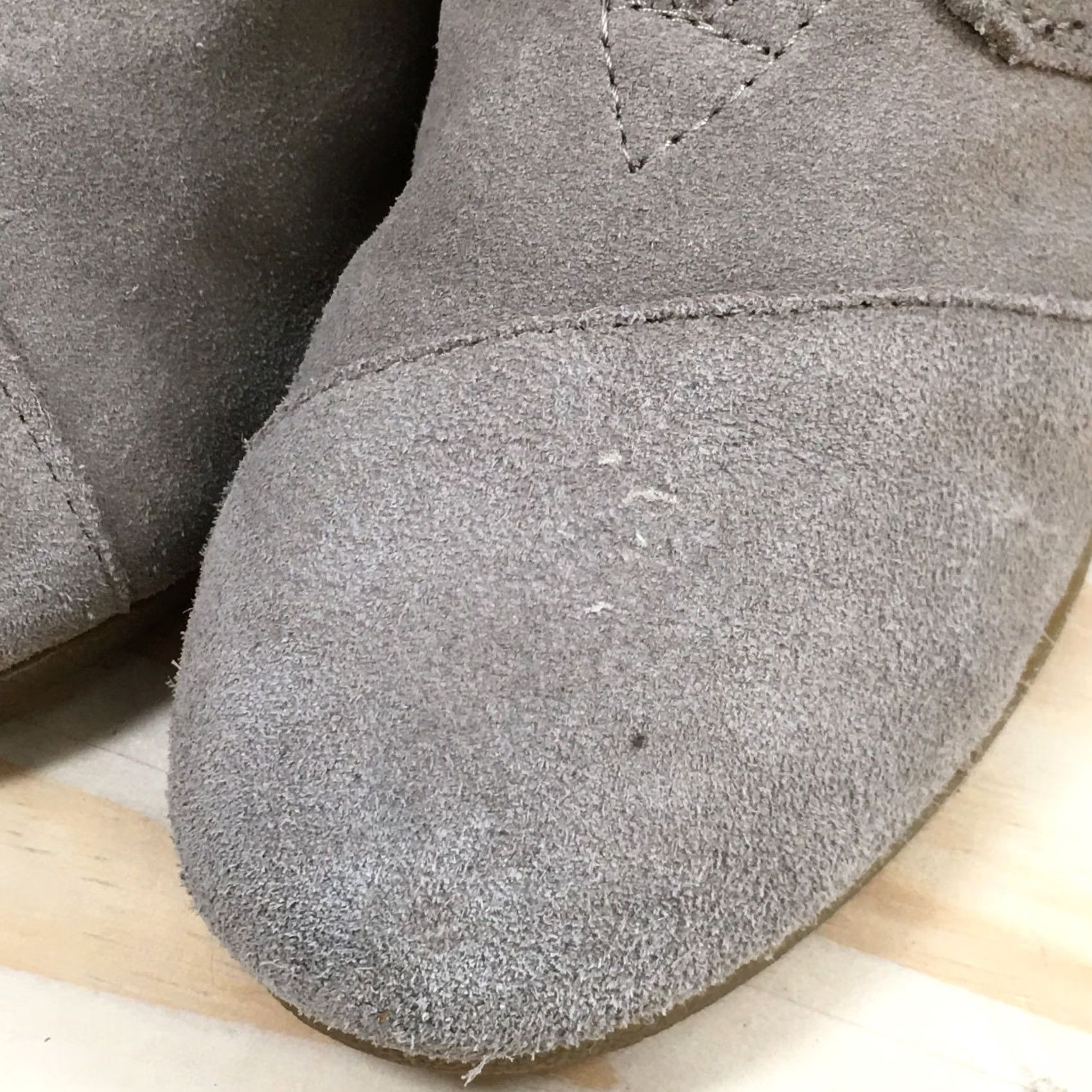 Toms TOMS Boots Womens 8 Lace Up Desert Wedge Ankle Bootie Brown Suede Casual Boot Size US 8 / IT 38 - 6 Thumbnail