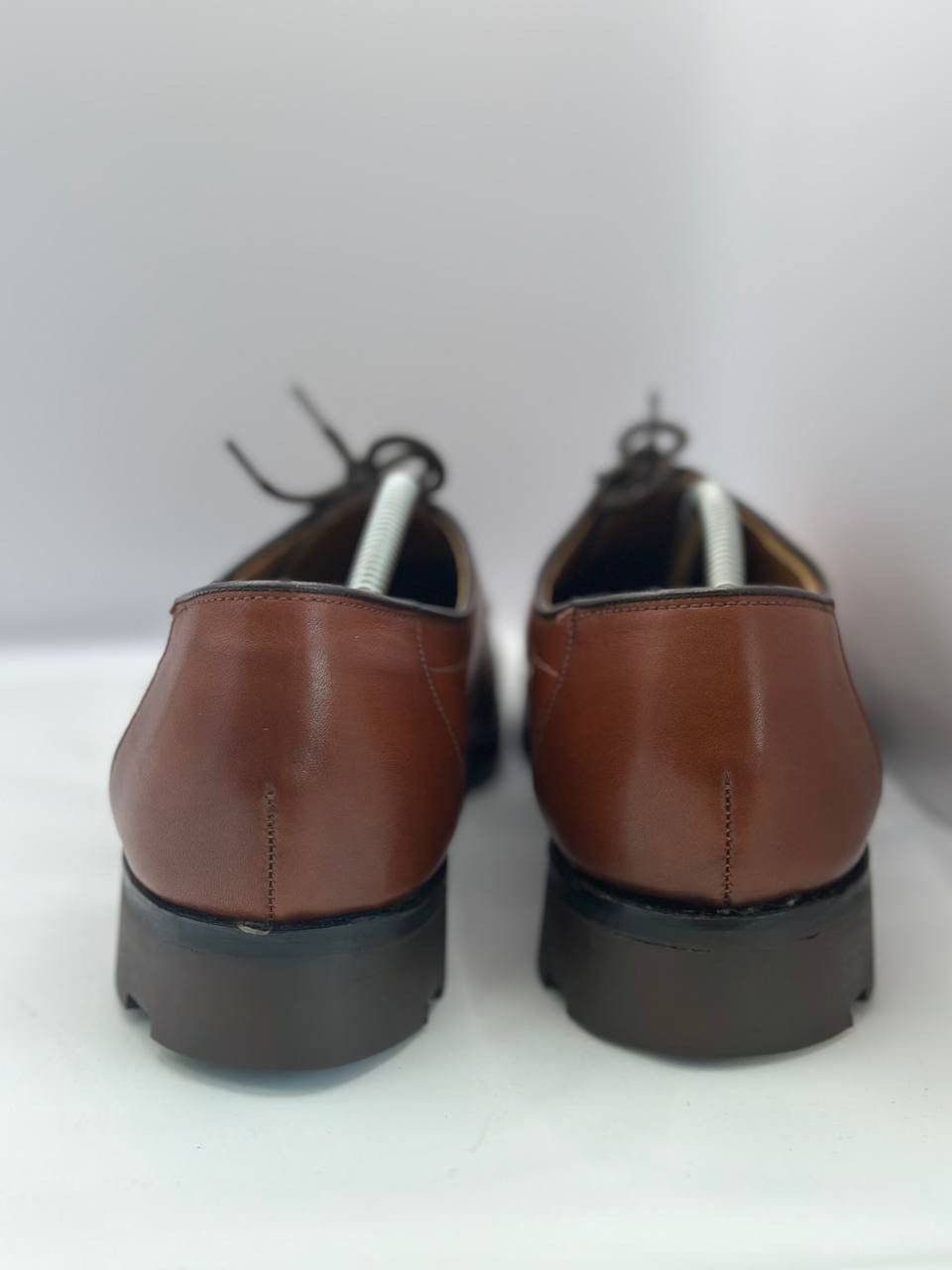 Loake Loake Bros Brown Derby Shoes Made in England Leather Sole Size US 7 / EU 40 - 6 Thumbnail