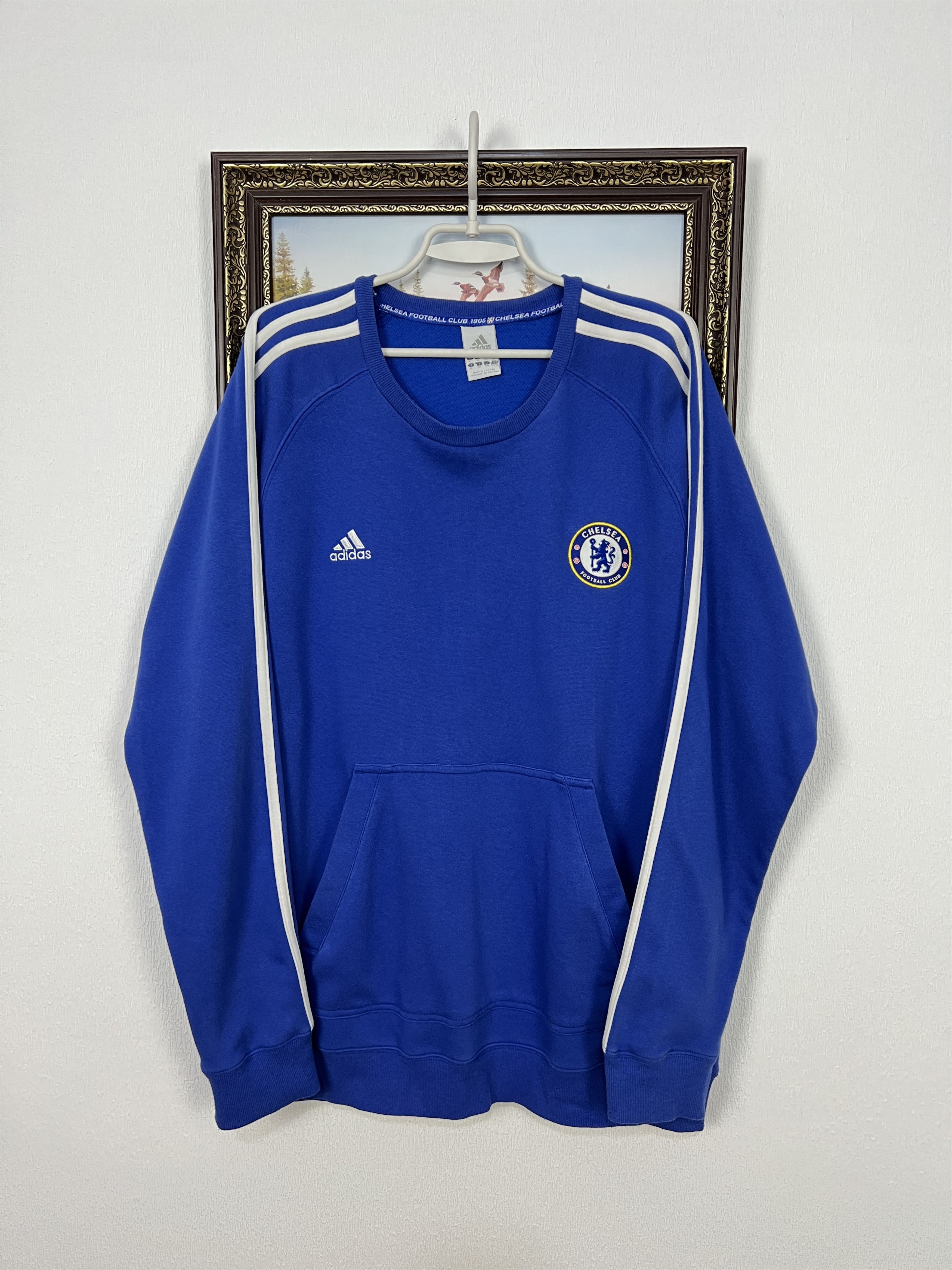 Adidas Vintage Adidas Chelsea Football Blue Sweatshirt Soccer Size US XL / EU 56 / 4 - 1 Thumbnail