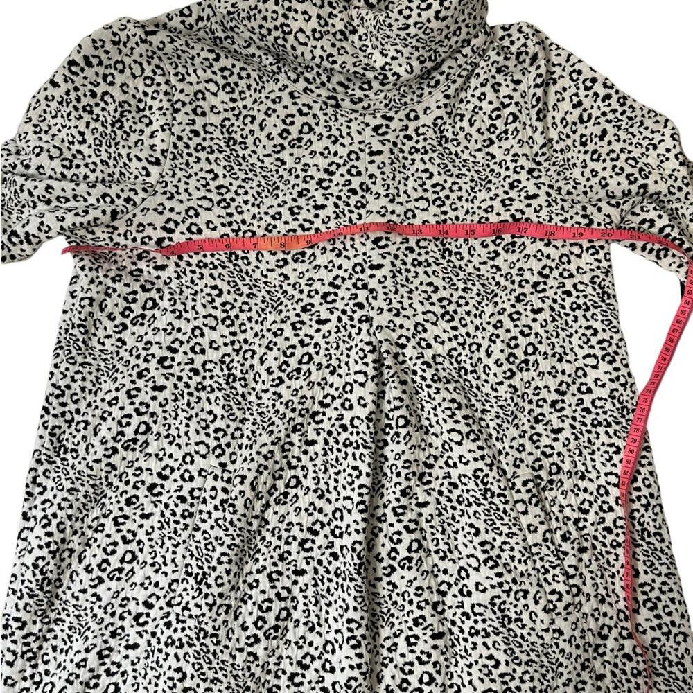 Designer Tyler Boe l Kim Leopard Cowl Neck Dress Large Size L / US 10 / IT 46 - 6 Thumbnail