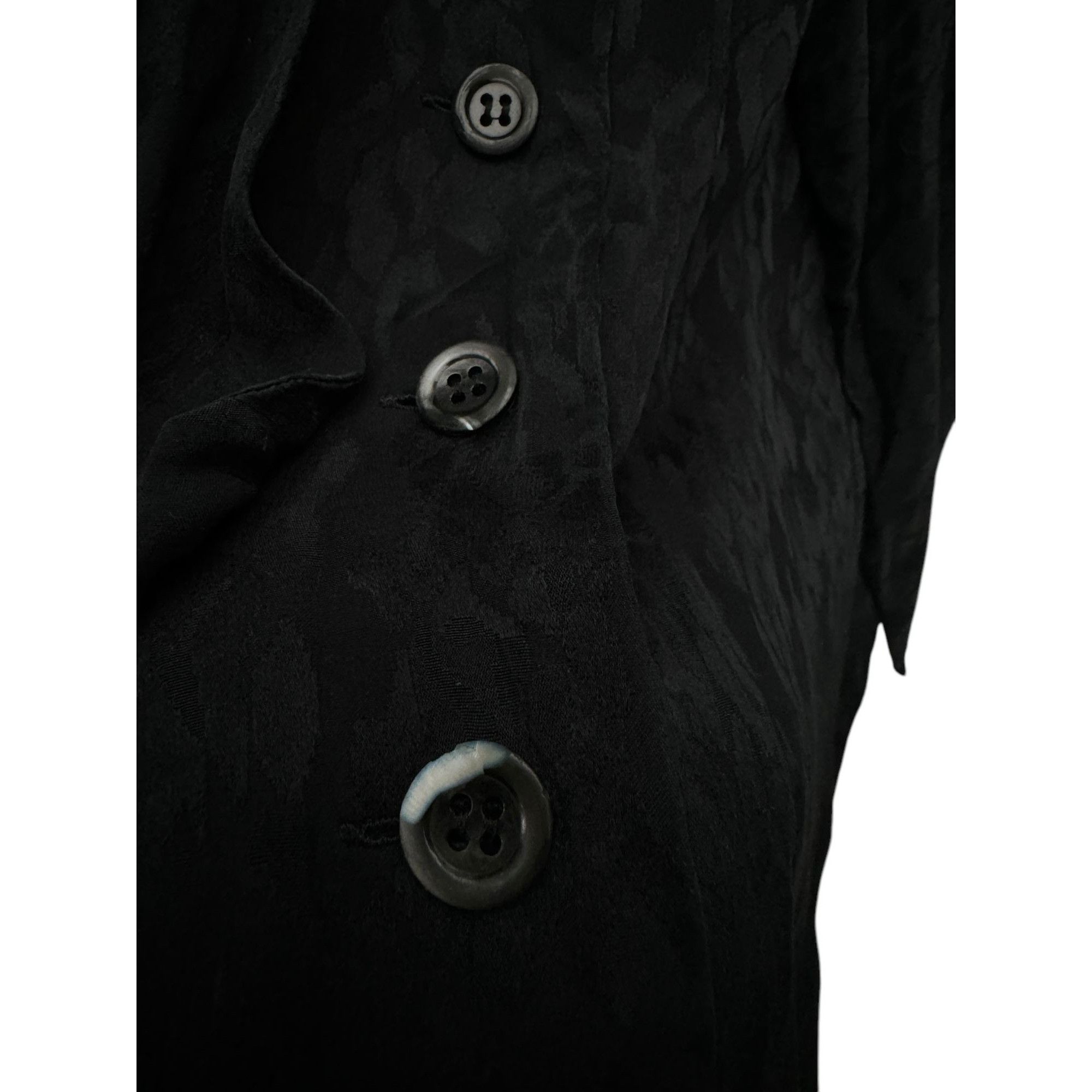 Yves Saint Laurent Black Silk Built-in scarf shirt Size XS / US 0-2 / IT 36-38 - 6 Thumbnail