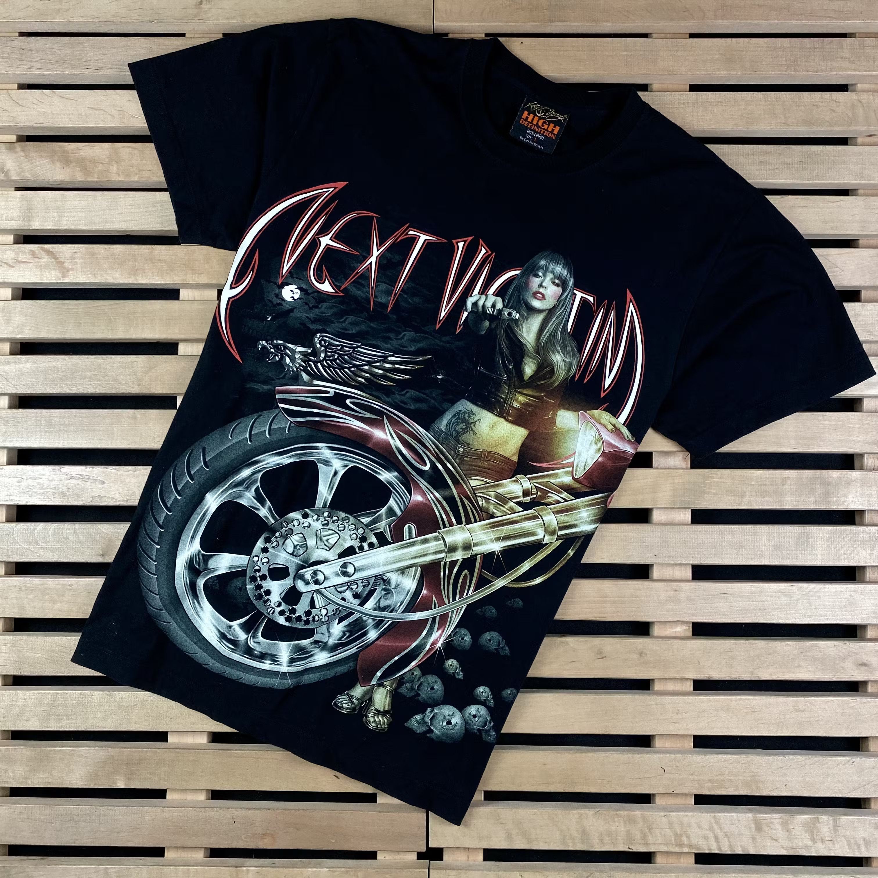 Band Tees × Vintage Mens Vintage T Shirt Band Rock Harley Size L Size US L / EU 52-54 / 3 - 1 Thumbnail